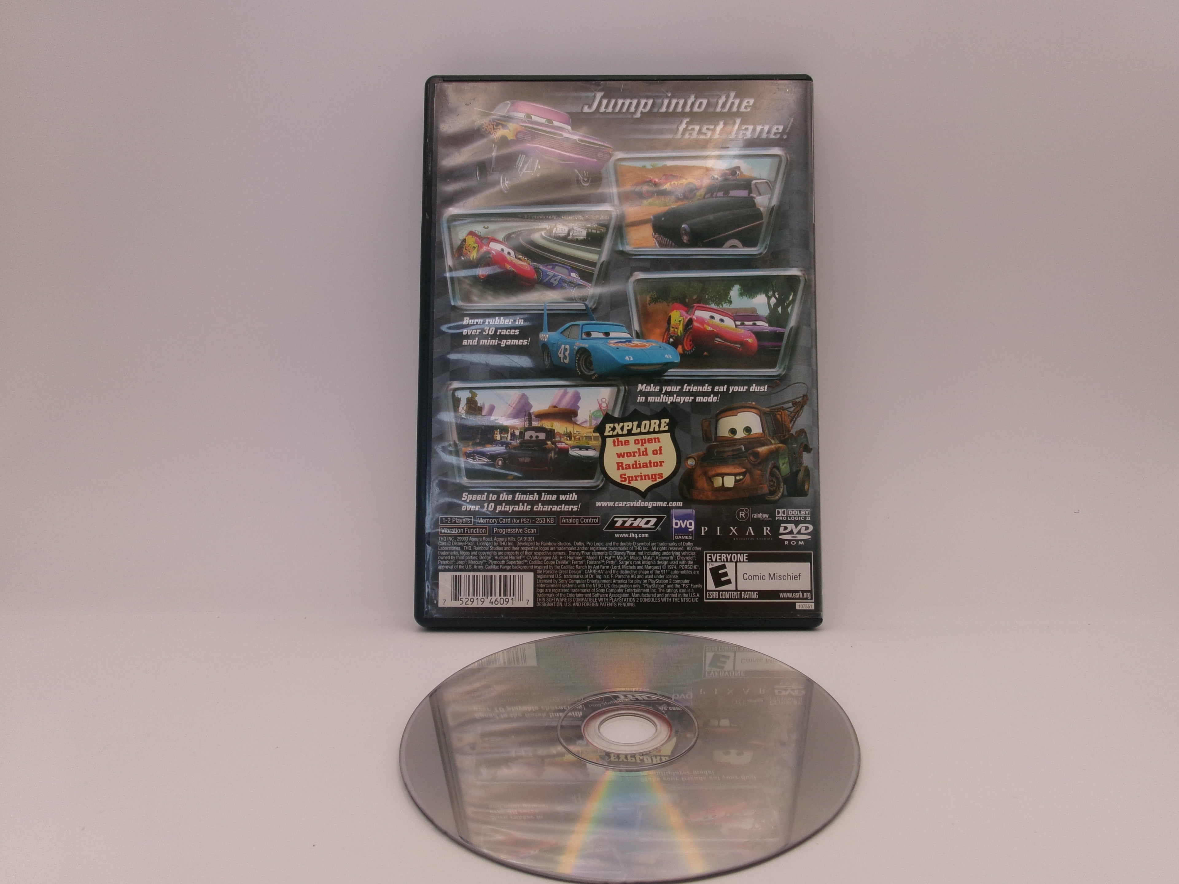 Cars (Playstation 2 PS2) Disney Pixar Game