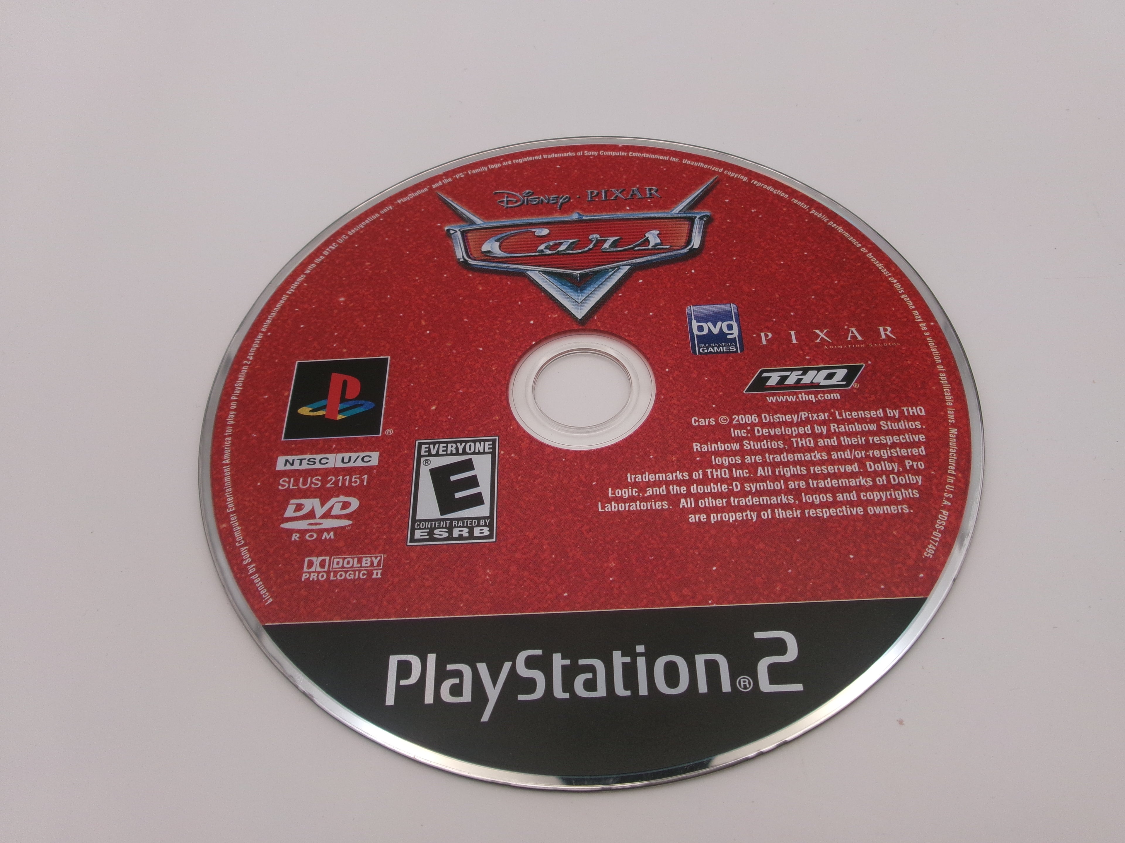 Cars (Playstation 2 PS2) Disney Pixar Game