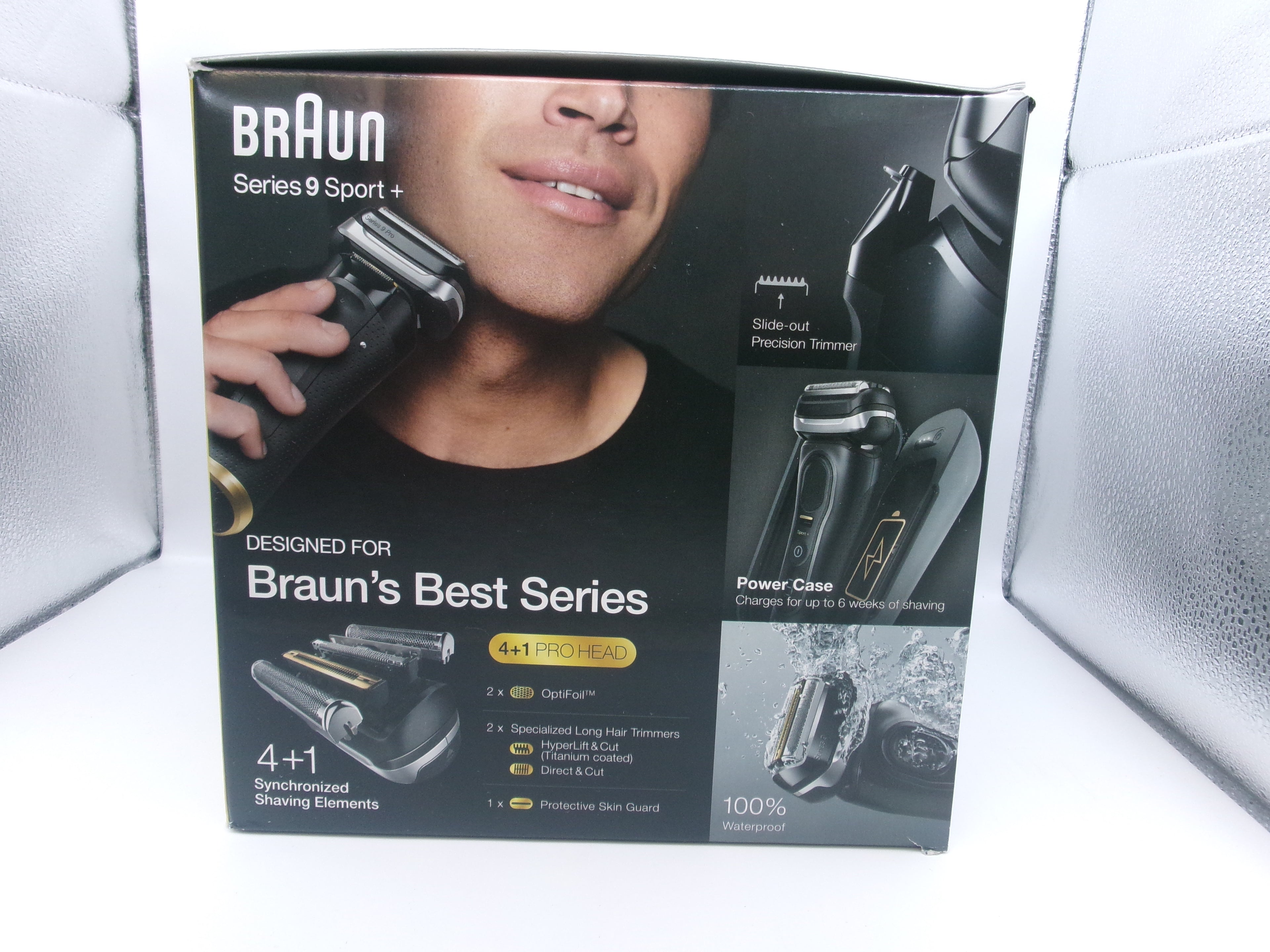 BRAUN Series 9 Sport 9350CC Wet & Dry Clean & Charge System & Power Case