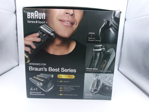 BRAUN Series 9 Sport 9350CC Wet & Dry Clean & Charge System & Power Case