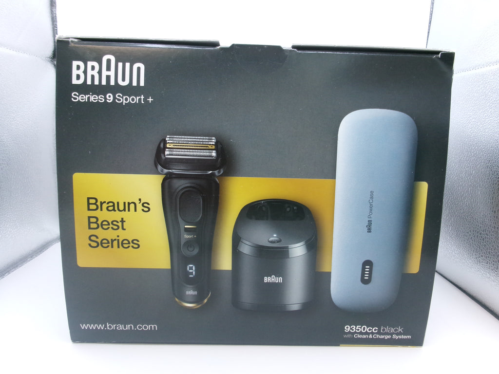 BRAUN Series 9 Sport 9350CC Wet & Dry Clean & Charge System & Power Case