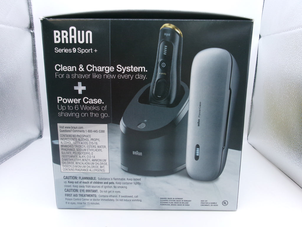 BRAUN Series 9 Sport 9350CC Wet & Dry Clean & Charge System & Power Case