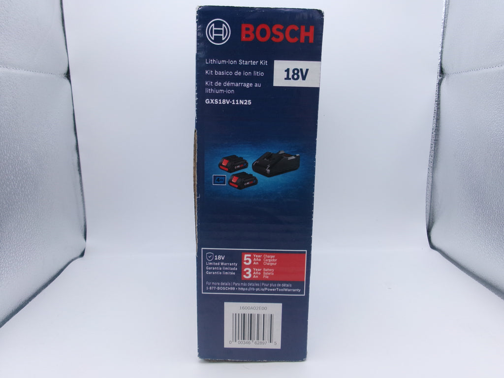 Bosch GXS18V-11N25 18V Starter Kit 2 CORE18V 4Ah Batteries 1 18V Charger