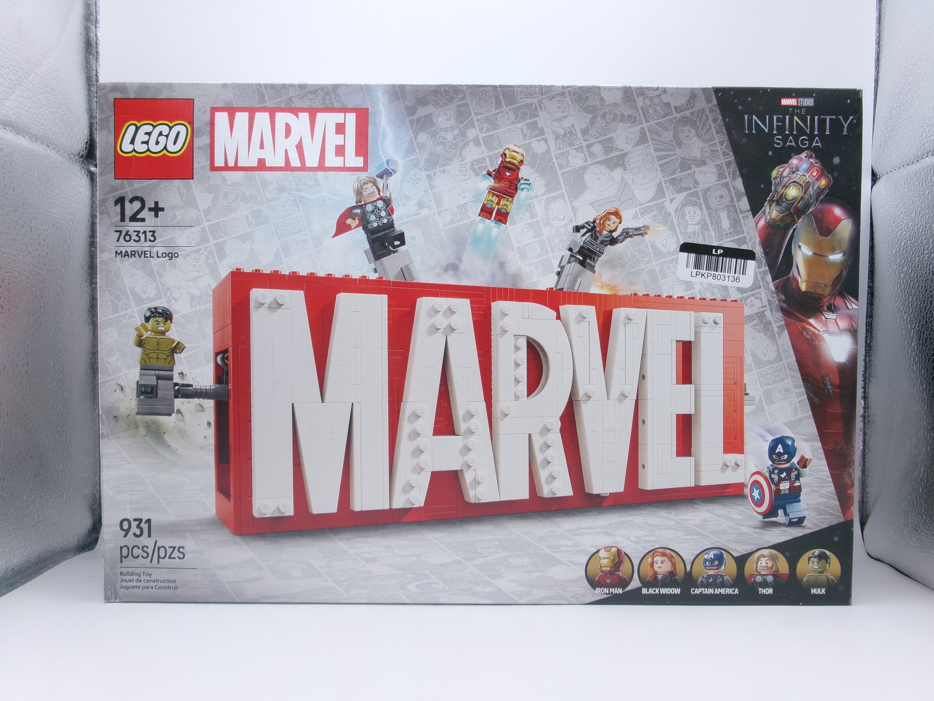 LEGO Super Heroes: Marvel Logo & Minifigures 76313