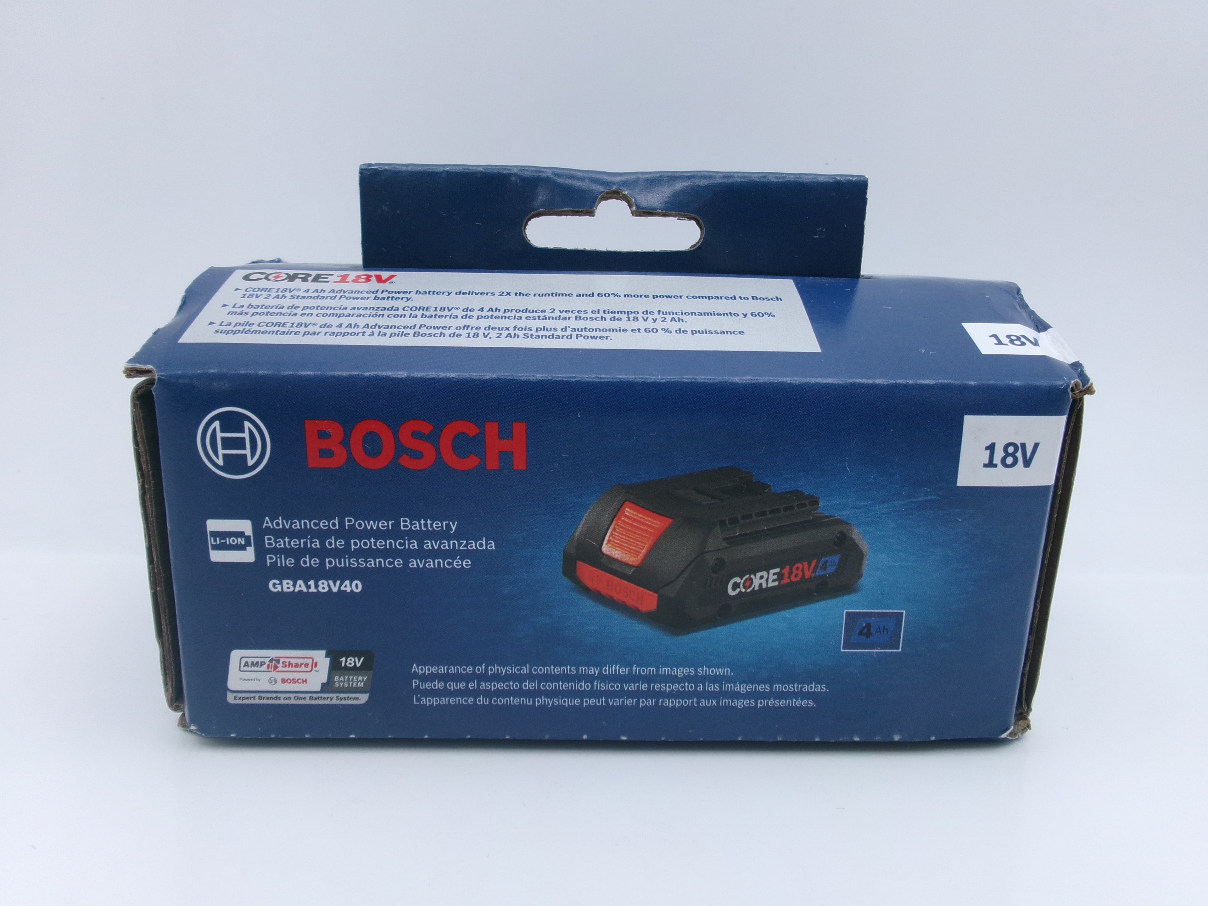 BOSCH 18V 4.0AH Li-ion Battery GBA18V40