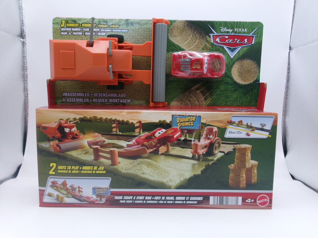 DISNEY PIXAR CARS FRANK ESCAPE & STUNT RACE