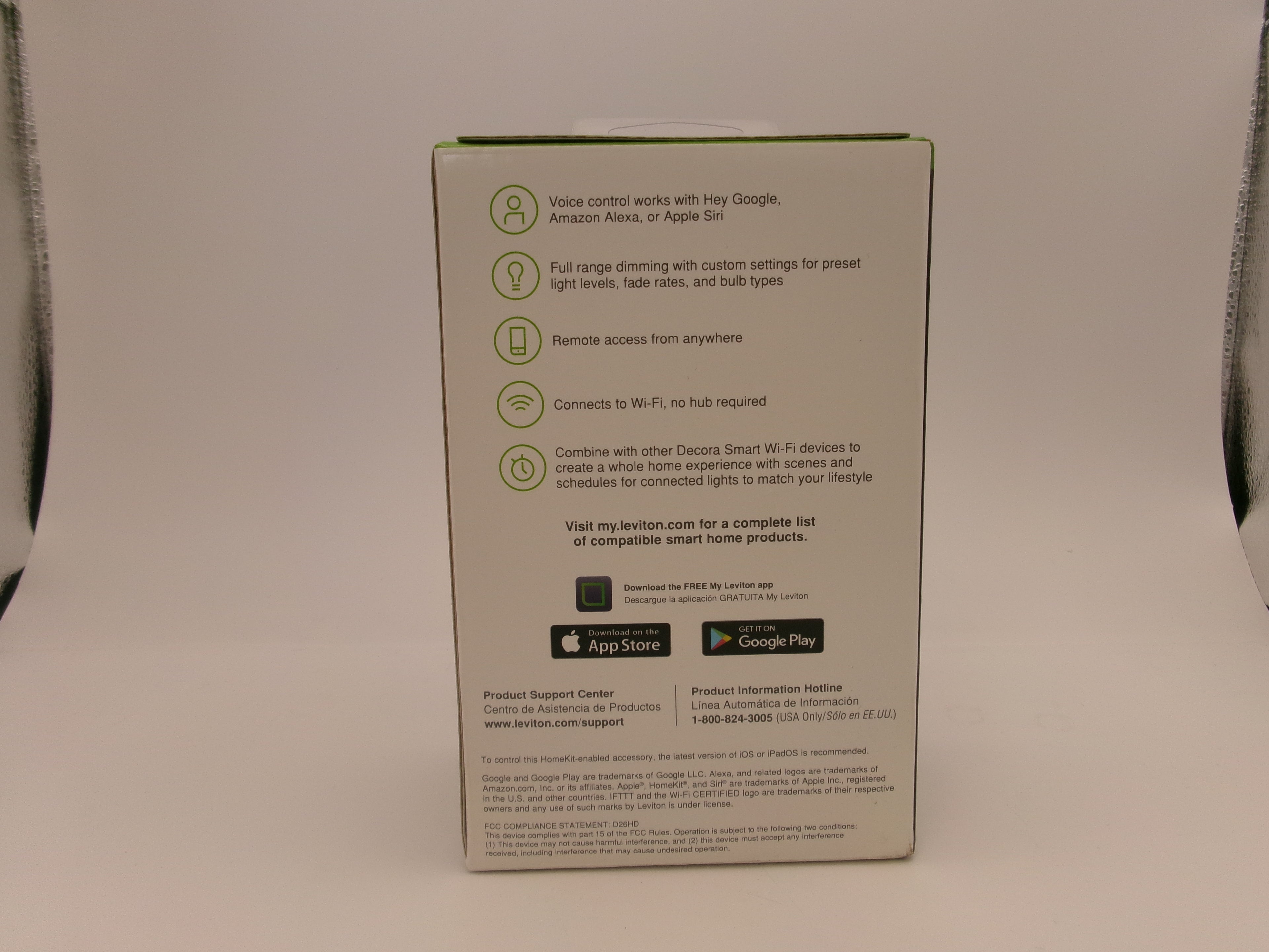 Decora Smart Anywhere Wire-Free 3-Way Dimmer Companion Light Switch for Decora Smart Wi-Fi Dimmers, White, DAWDC-1RW