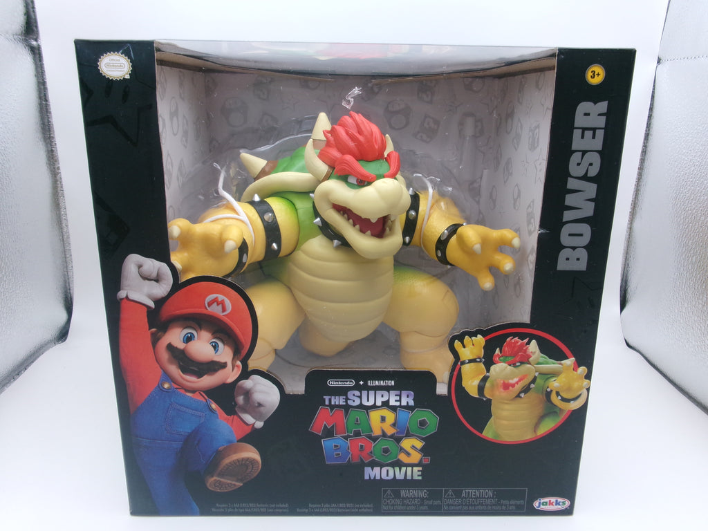 Super Mario Bros Movie .BOWSER .Action Figure with Fire Breathing Effects
