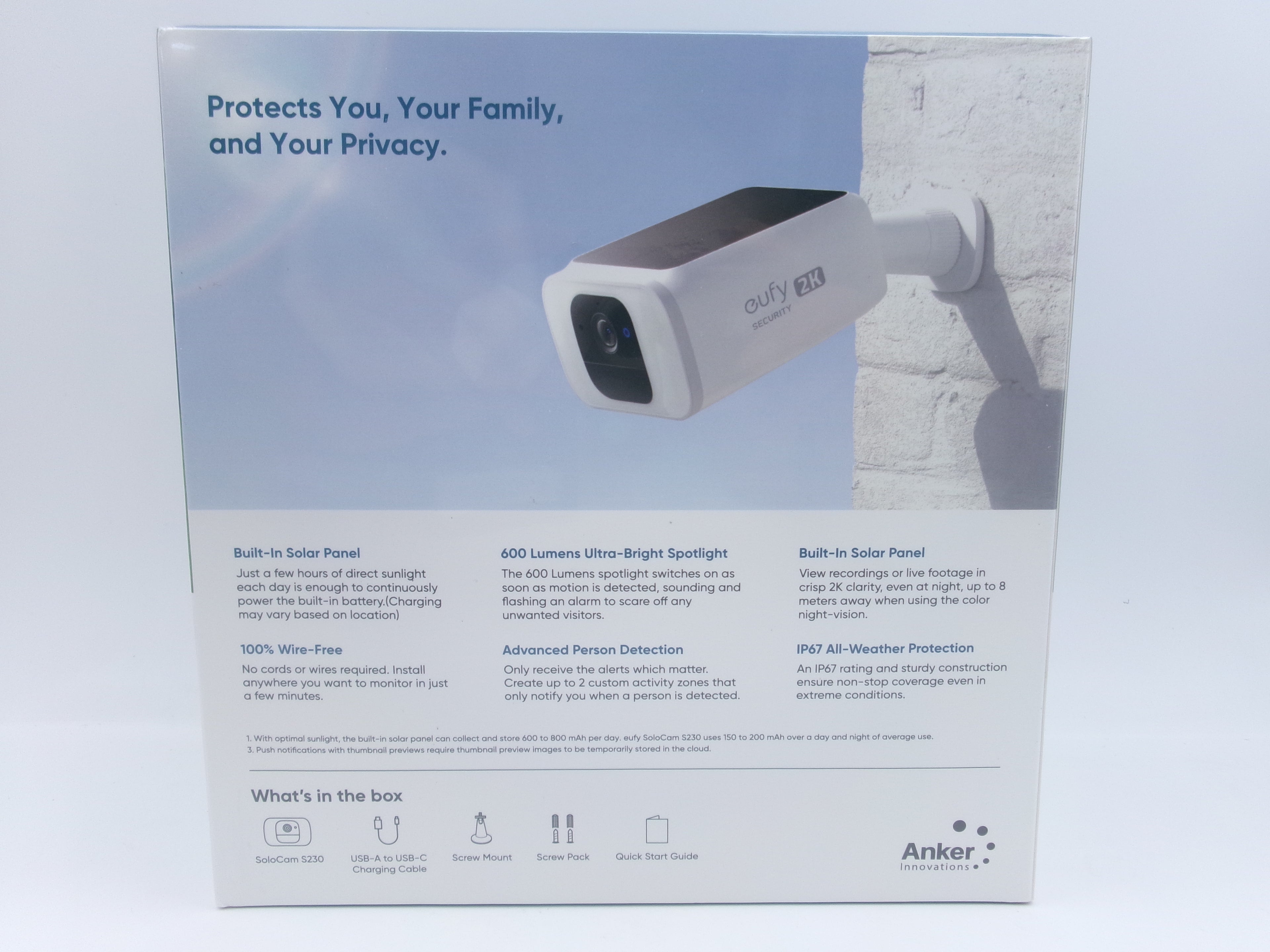 eufy security S230 SoloCam , Solar-Powered, Wireless Outdoor Camera