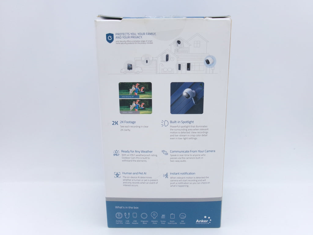 eufy security- SoloCam with Spotlight 2K Wired Outdoor Surveillance Camera T8441X