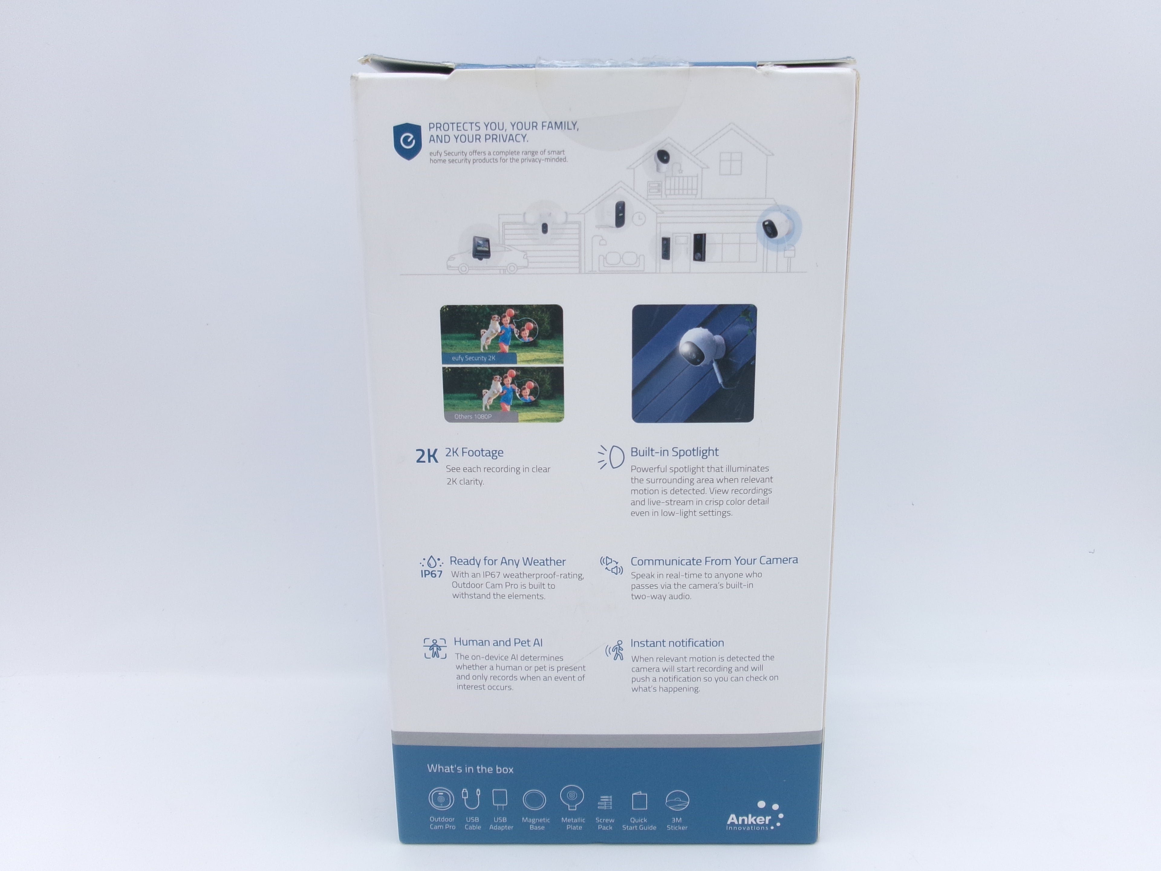 eufy security- SoloCam with Spotlight 2K Wired Outdoor Surveillance Camera T8441X