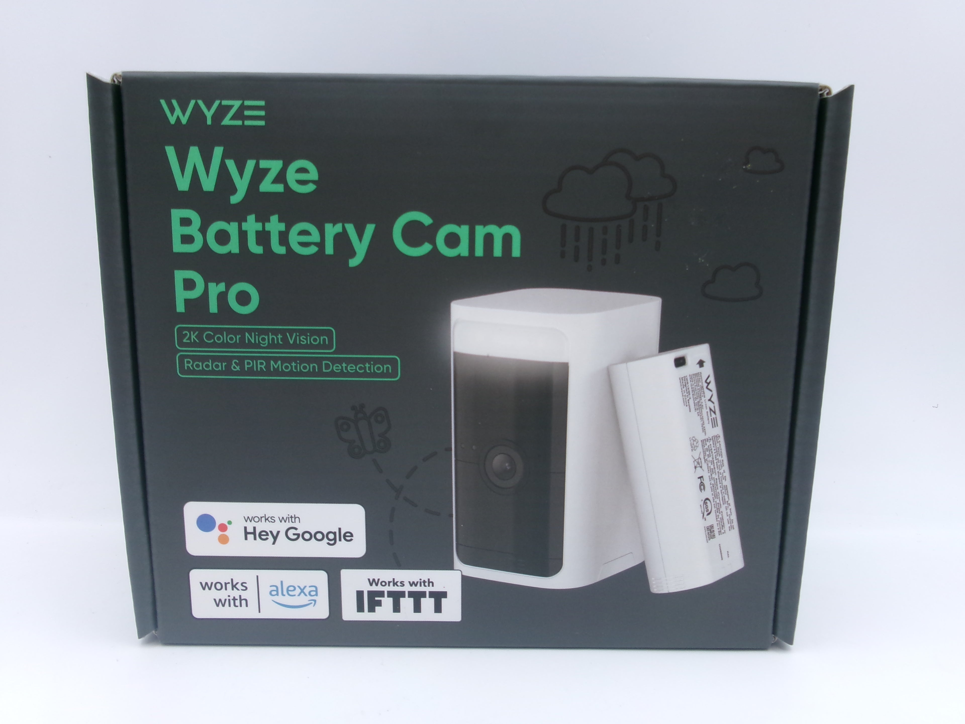 Wyze Battery Cam Pro 2K HD Wireless Indoor/Outdoor Camera WYZECOP