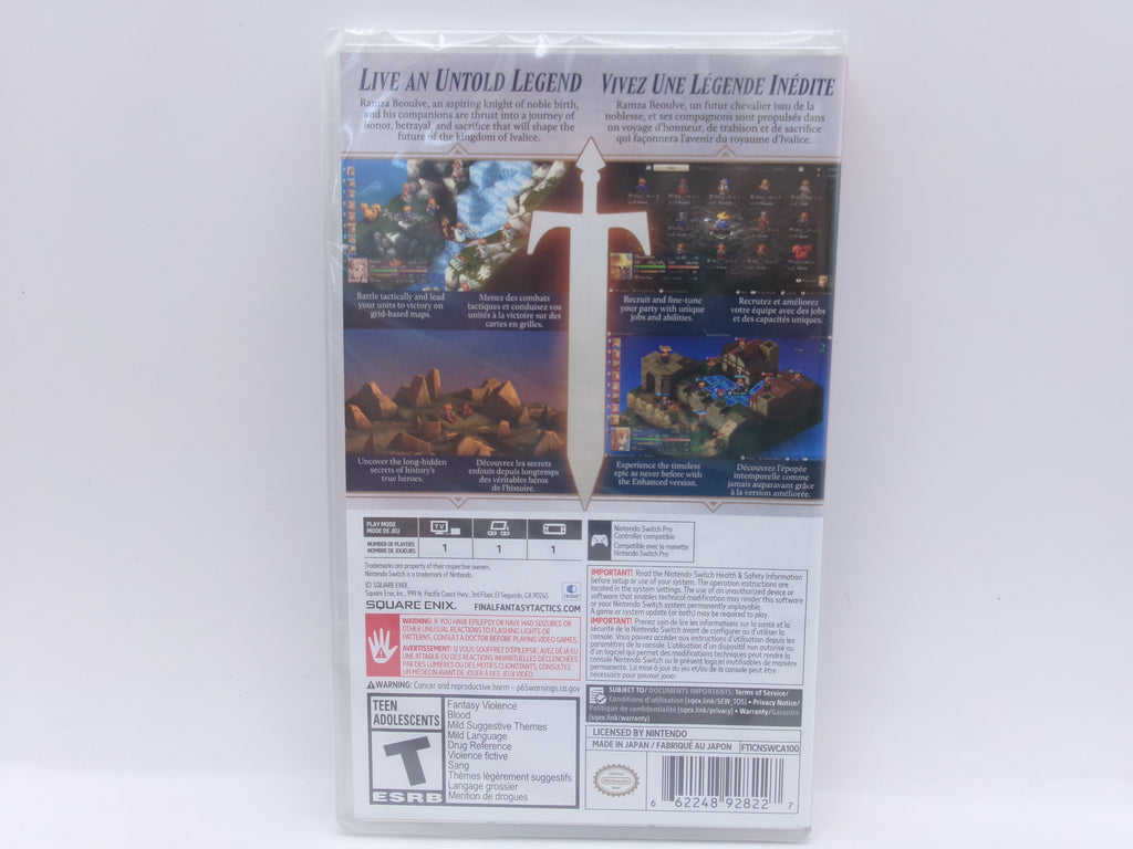 Final Fantasy Tactics The Ivalice Chronicles ,Nintendo Switch