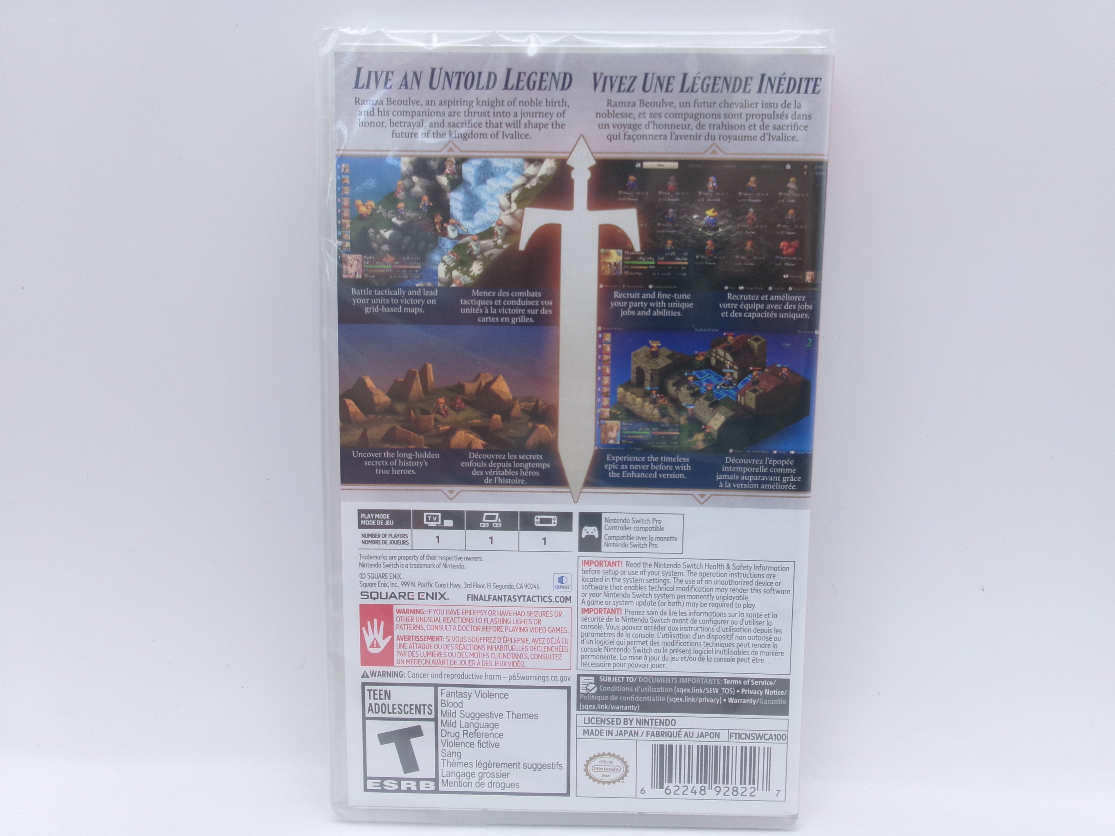 Final Fantasy Tactics The Ivalice Chronicles ,Nintendo Switch