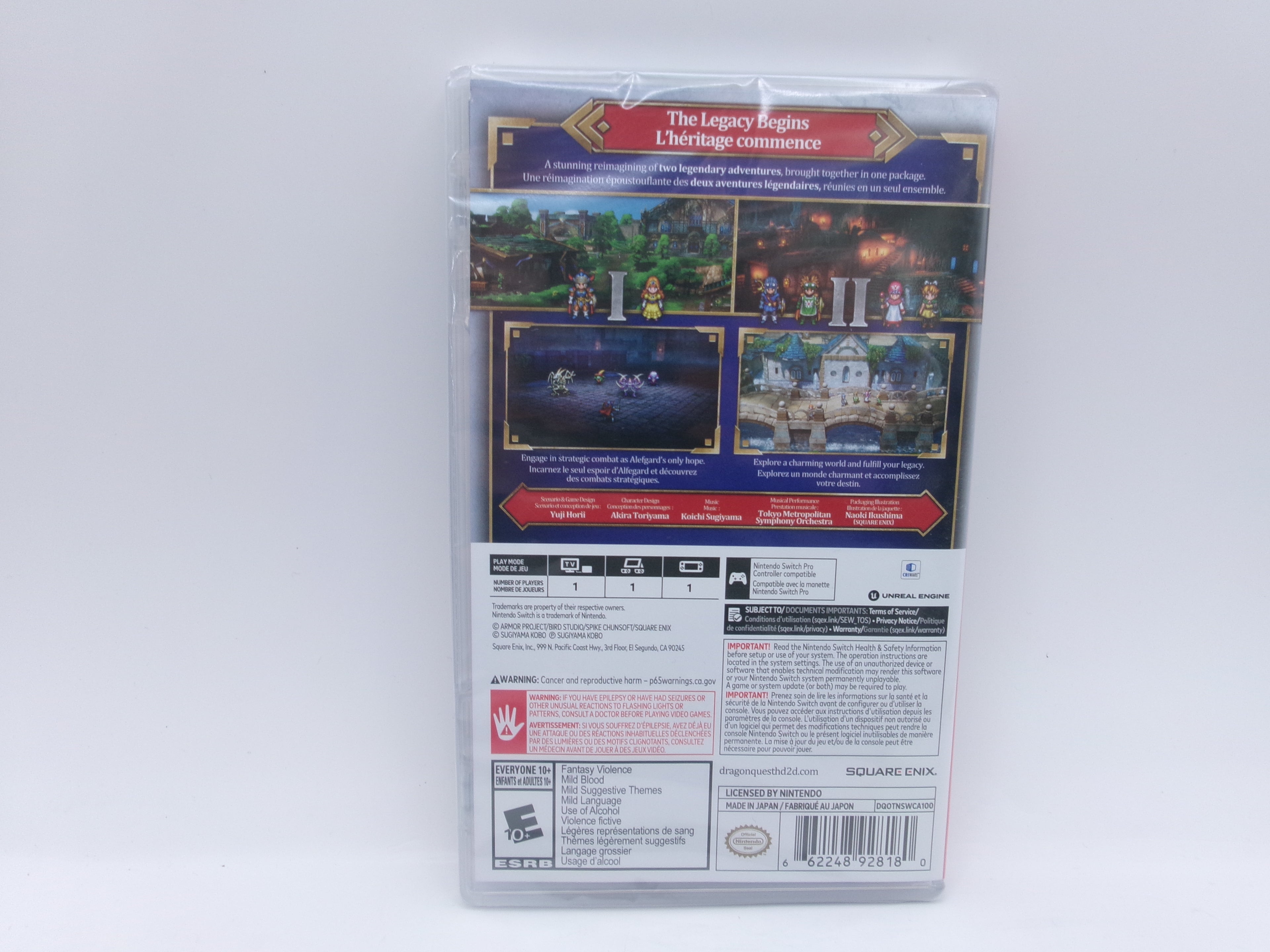 DragonQuest ! & @ HD-2D Remake Nintendo Switch SEALED