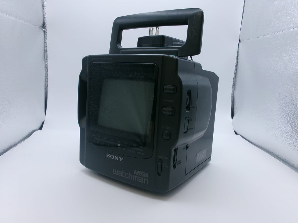 Vintage Sony MEGA Watchman FD-525 Black & White TV AM FM Radio