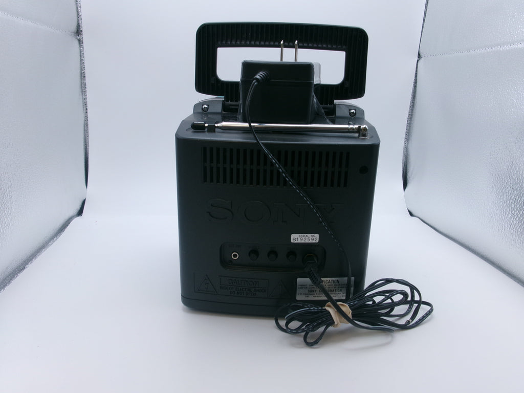 Vintage Sony MEGA Watchman FD-525 Black & White TV AM FM Radio