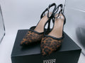 Madden NYC leopard print mesh high heels with strap