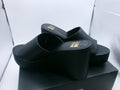 Madden NYC Womens Black BOHO Wedge