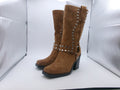 Maden NYC Moto West Boots in Cognac Color