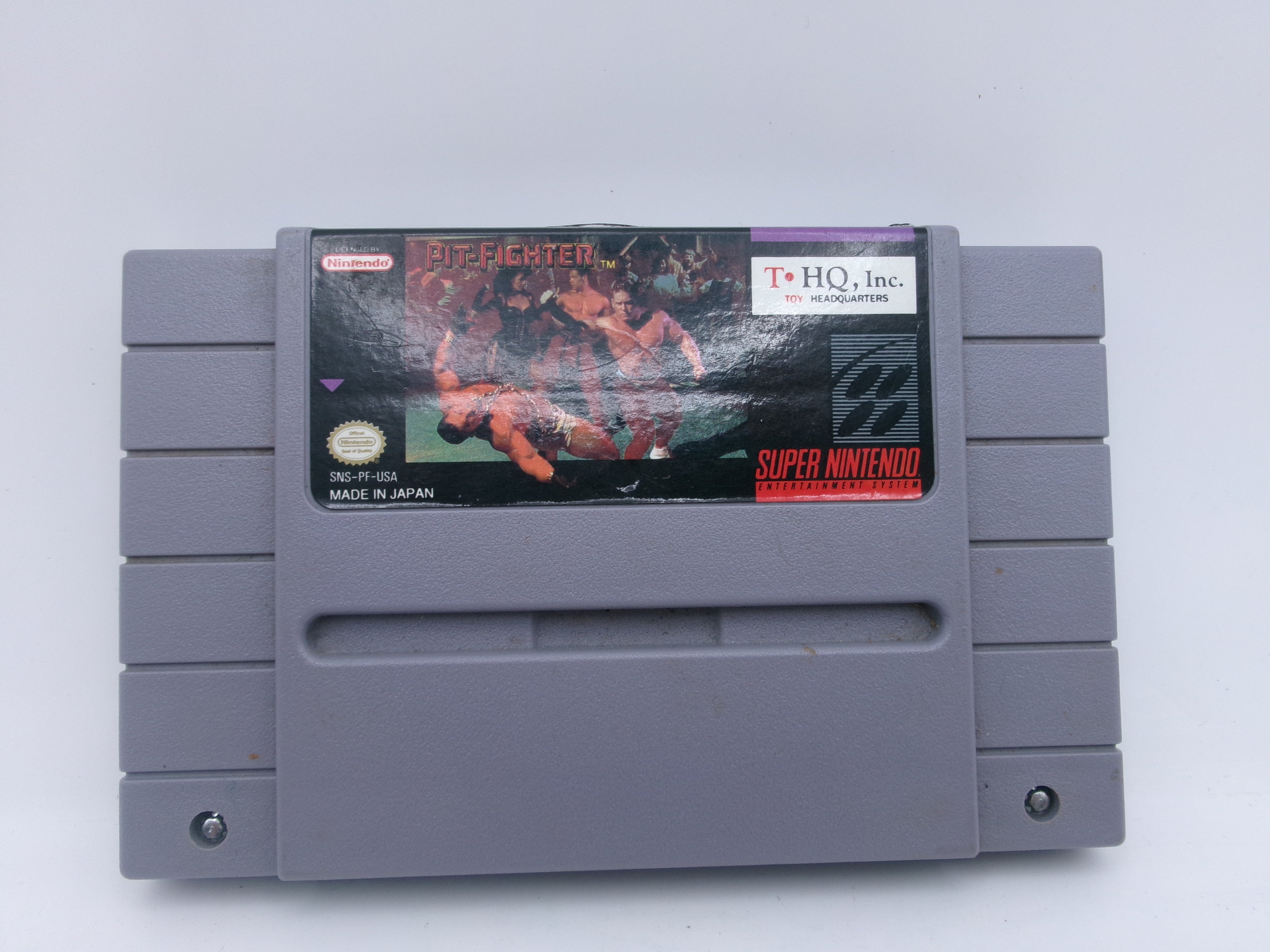 Pit Fighter Game Vintage Handheld Cartridge