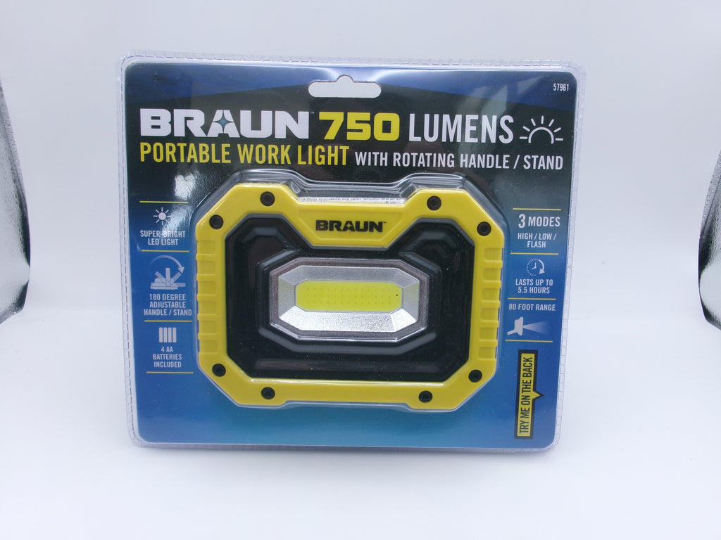 Braun 750 Lumens Portable Work Light