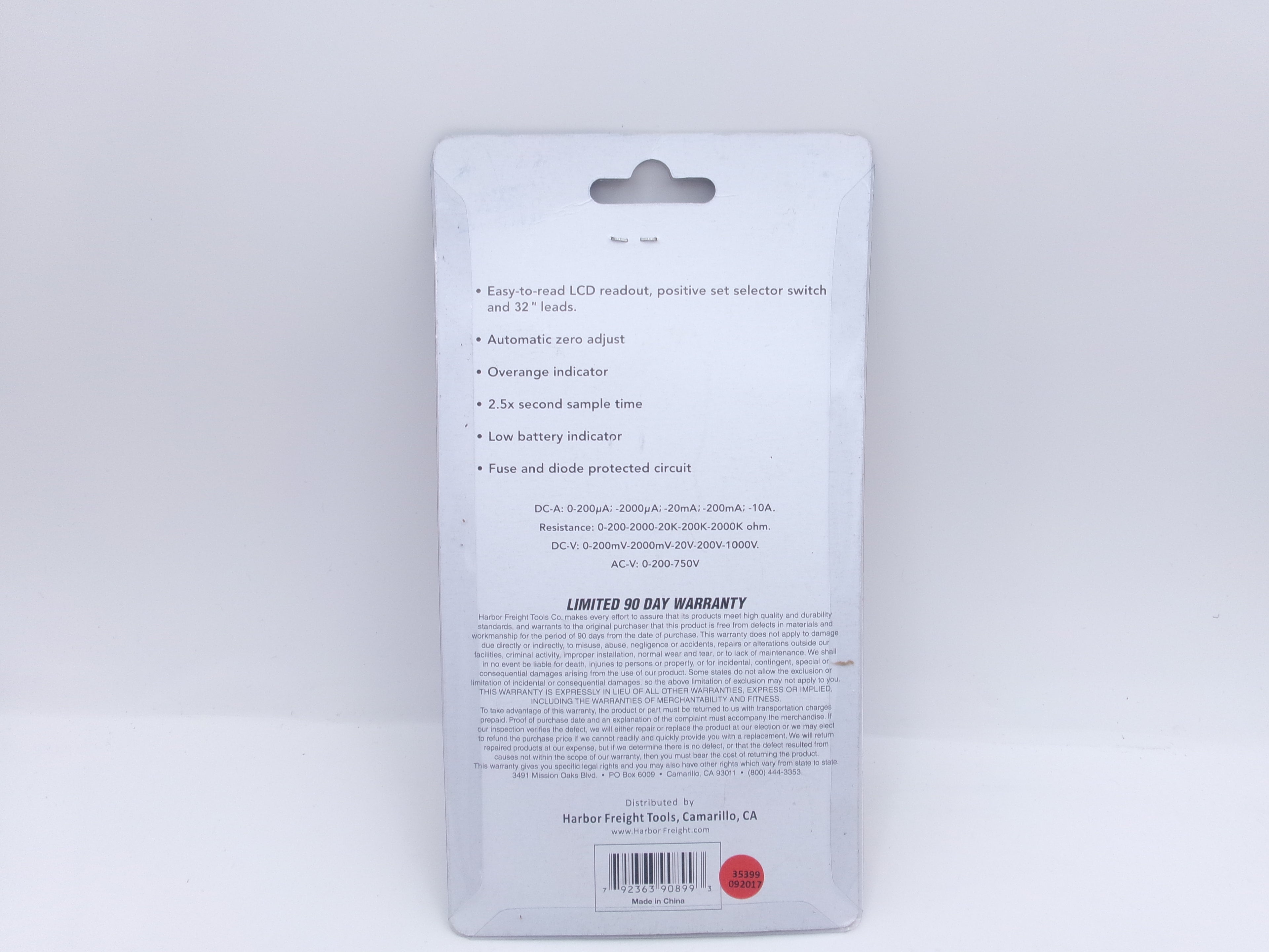 Cen-Tech 7 Function Digital Multimeter