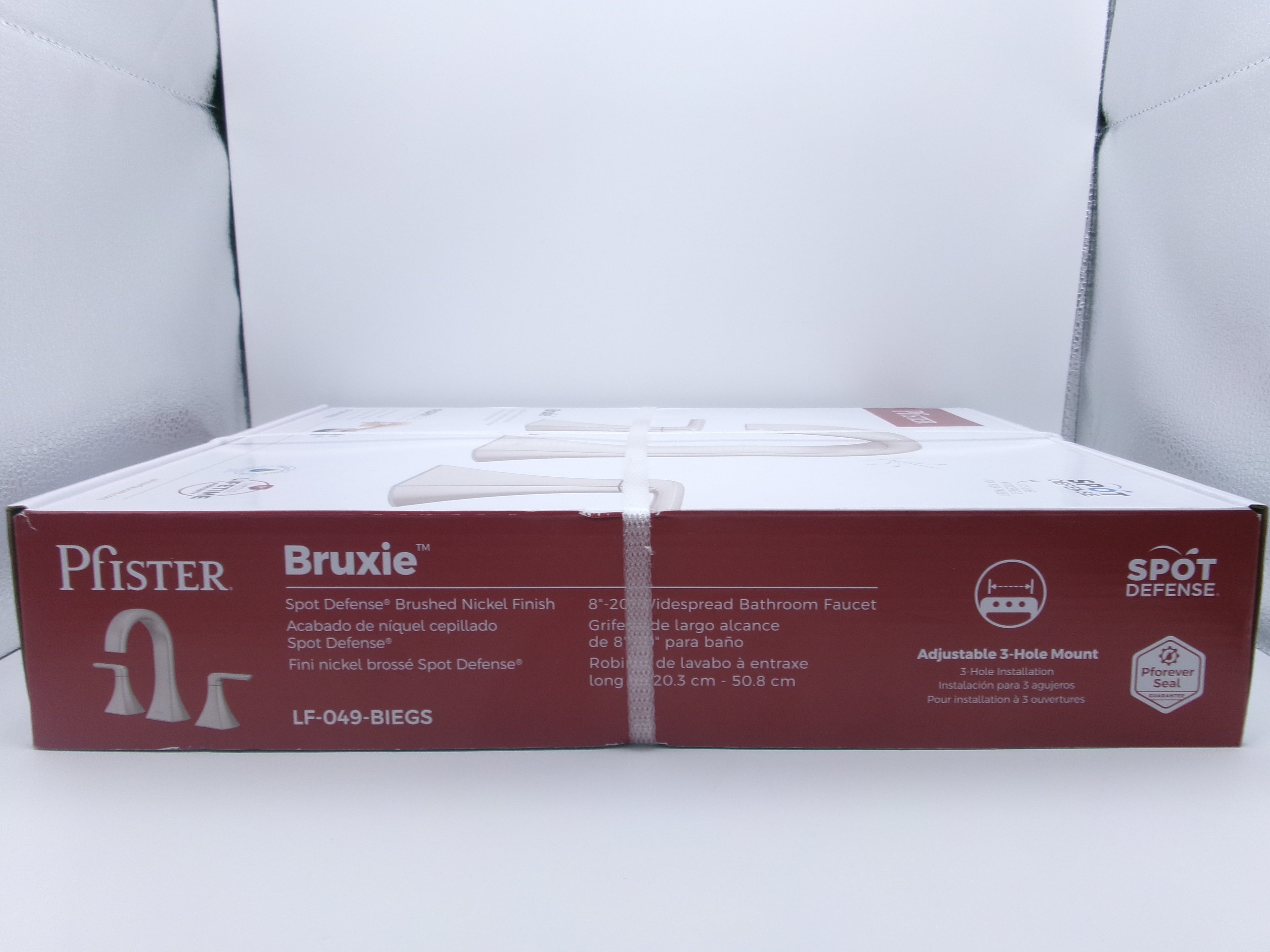 Pfister Bruxie 8 in. Bathroom Faucet w/ Drain Kit in Spot Defense Brushed Nickel