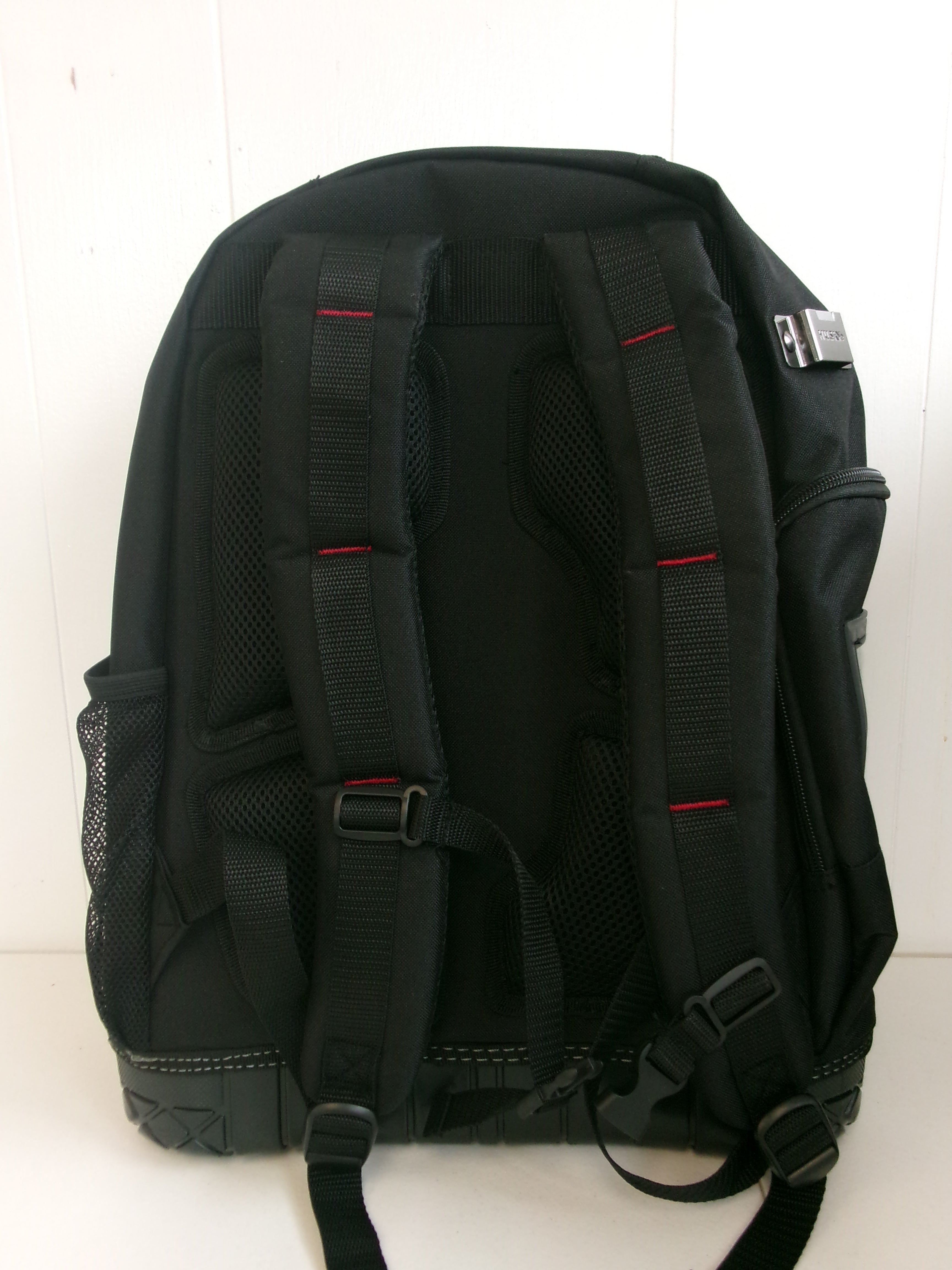 Husky 16 in. Tool Backpack Heavy Duty Rubber Bottom Storage Bag H-68003