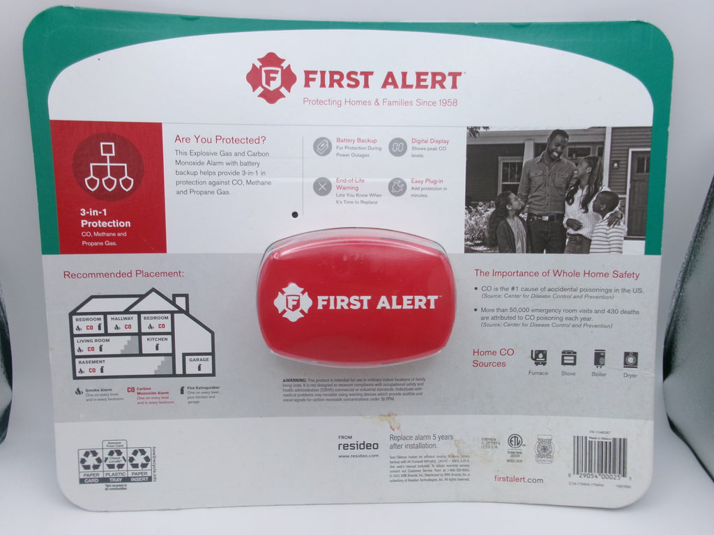 First Alert Explosive and Carbon Monoxide Alarm
