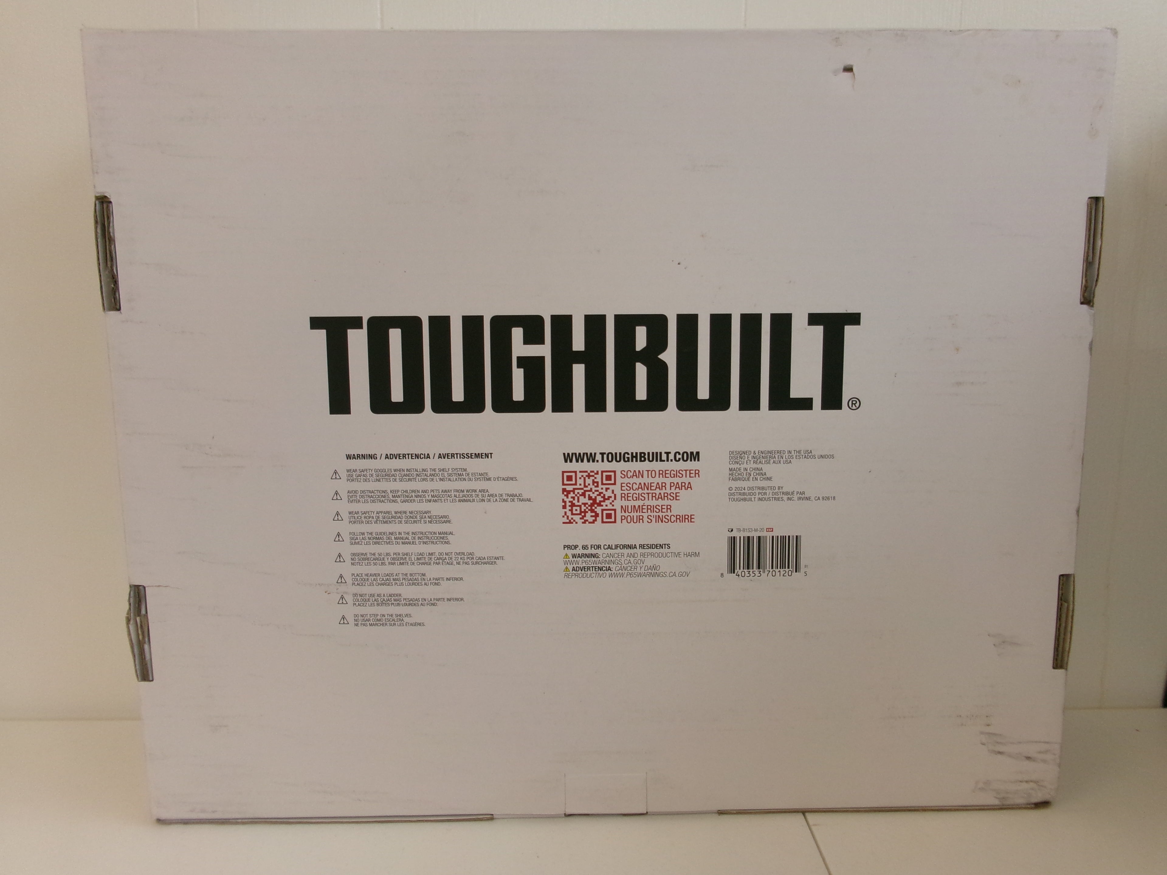 ToughBuilt 2-Shelf System, Wall Mounted Tool Storage Organizer Shelves