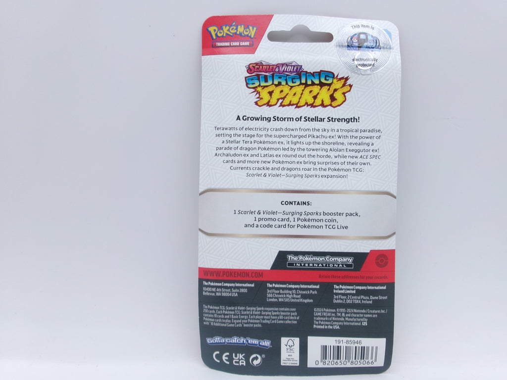 Pokémon Scarlet & Violet Surging Sparks Single Pack Blister