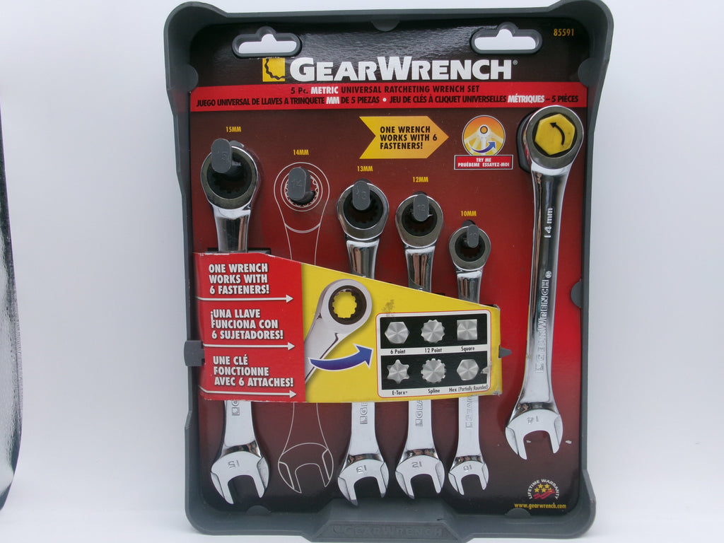 GearWrench 85591 Ratcheting Metric 10 to 15 mm