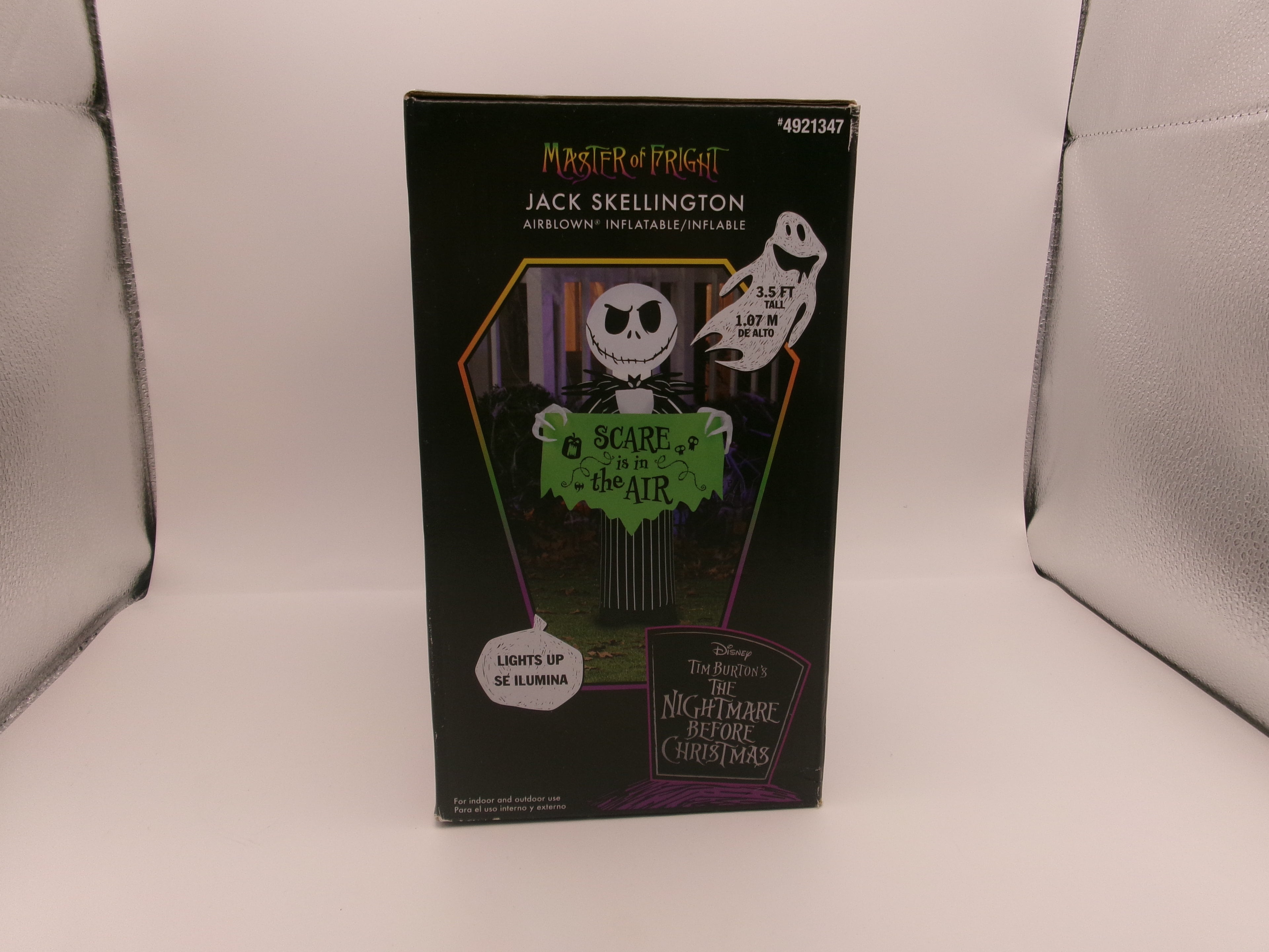 Disney Jack Skellington 3.5 Ft Airblown Inflatable Nightmare Before Christmas