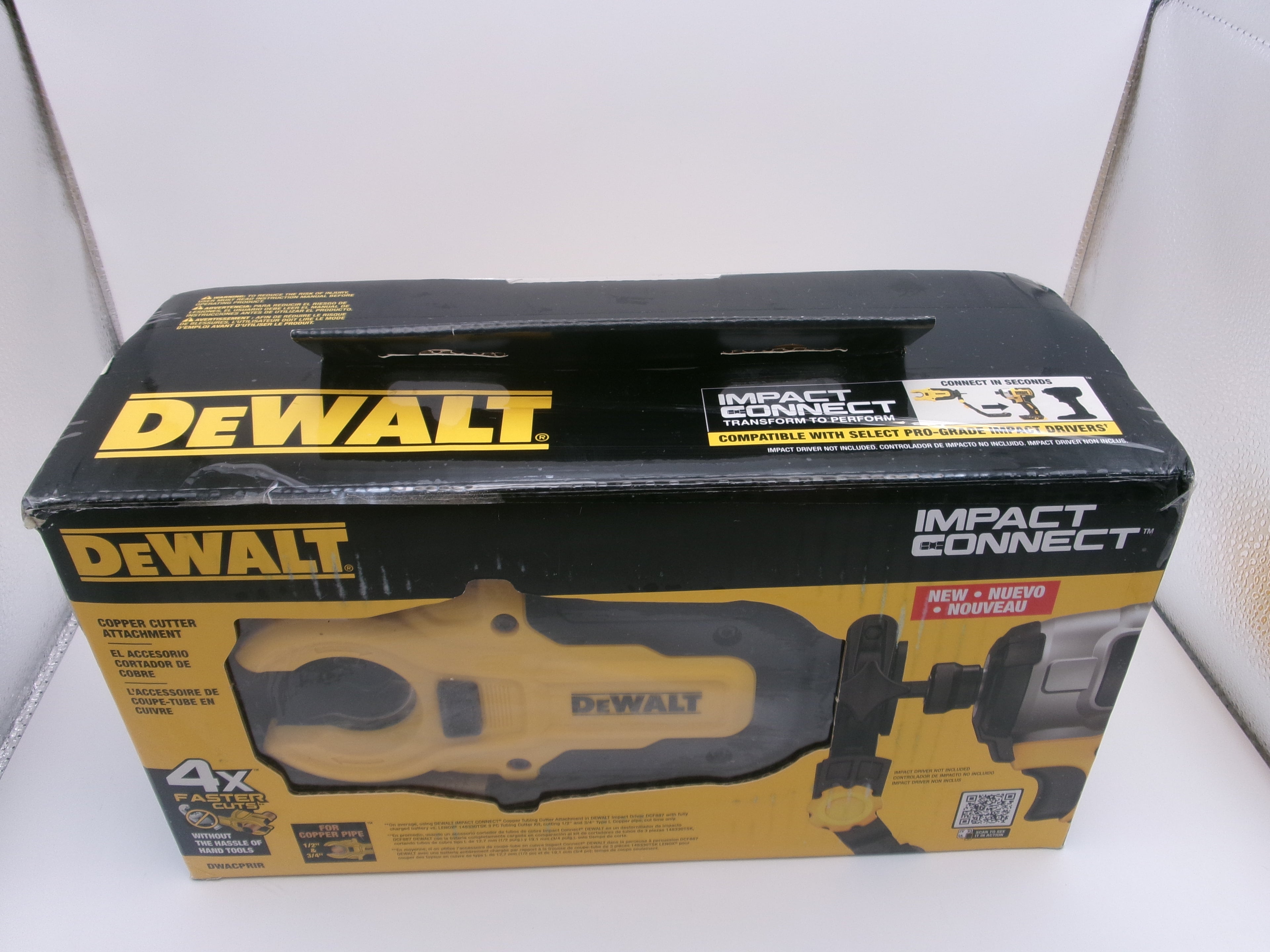 DEWALT DWACPRIR IMPACT CONNECT Copper Pipe Cutter 1/2"–1" Attachment