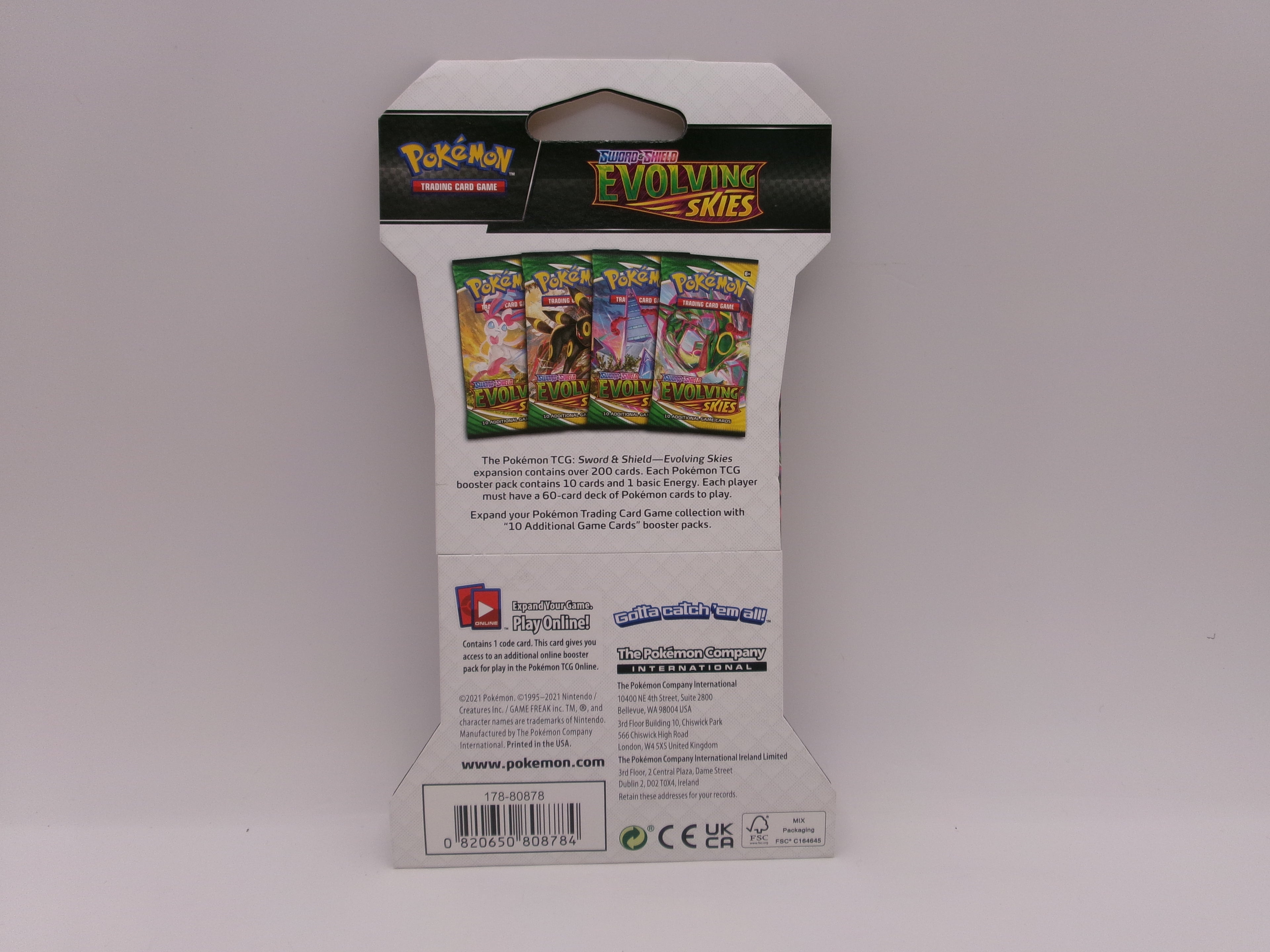 Pokemon Sword & Shield: Evolving Skies - Sleeved Booster Pack