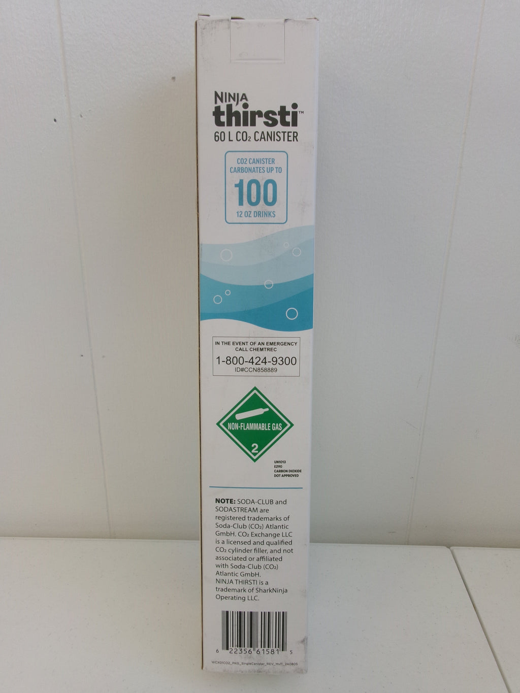 NINJA Thirsti 60L CO² SODA SENSE Canister 12oz