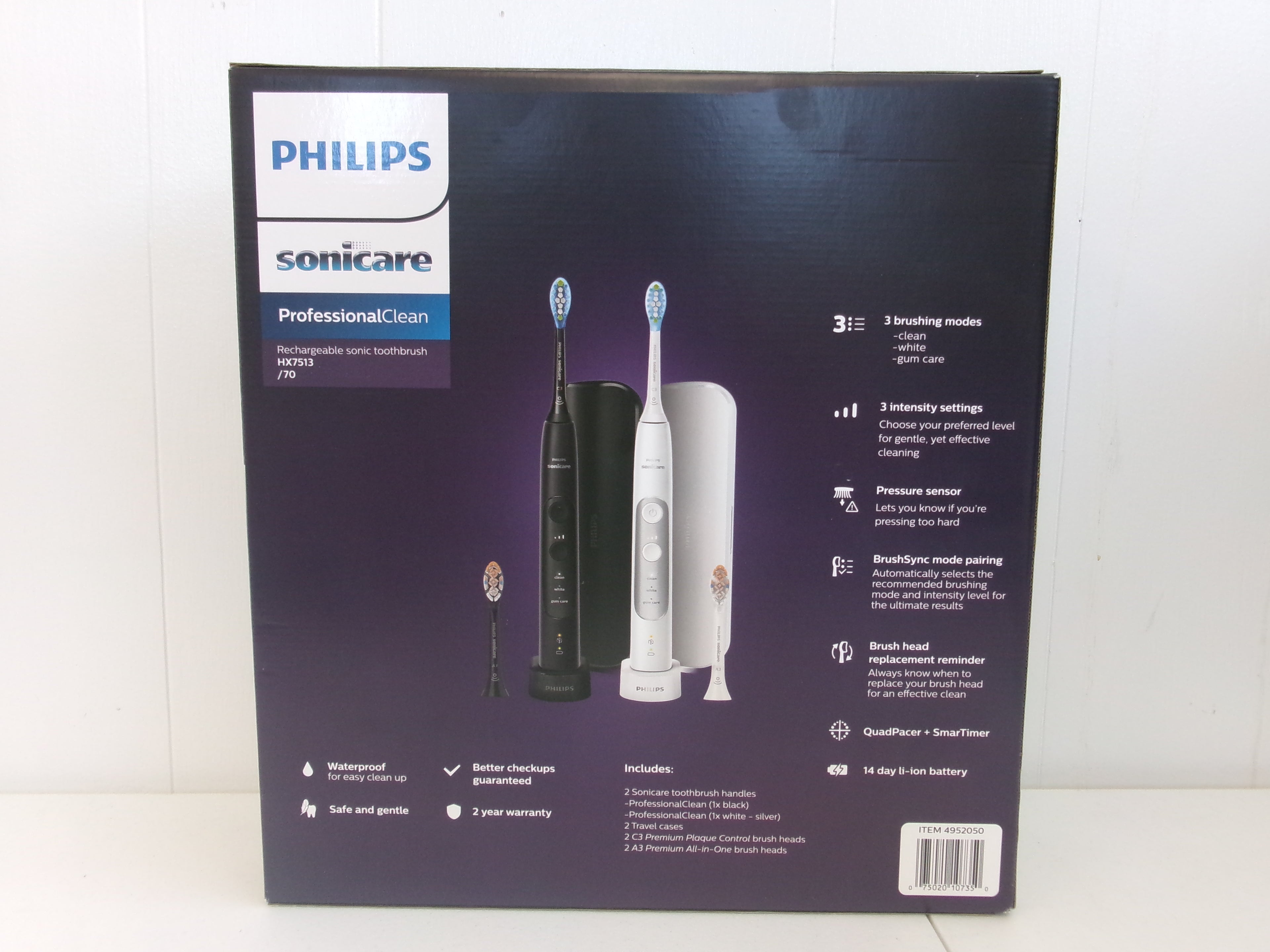 Philips Sonicare Professional Clean Rechargeable Electric Toothbrush 2pack