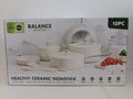 GreenPan Balance 10 Piece White Ceramic Nonstick Induction Cookware Set