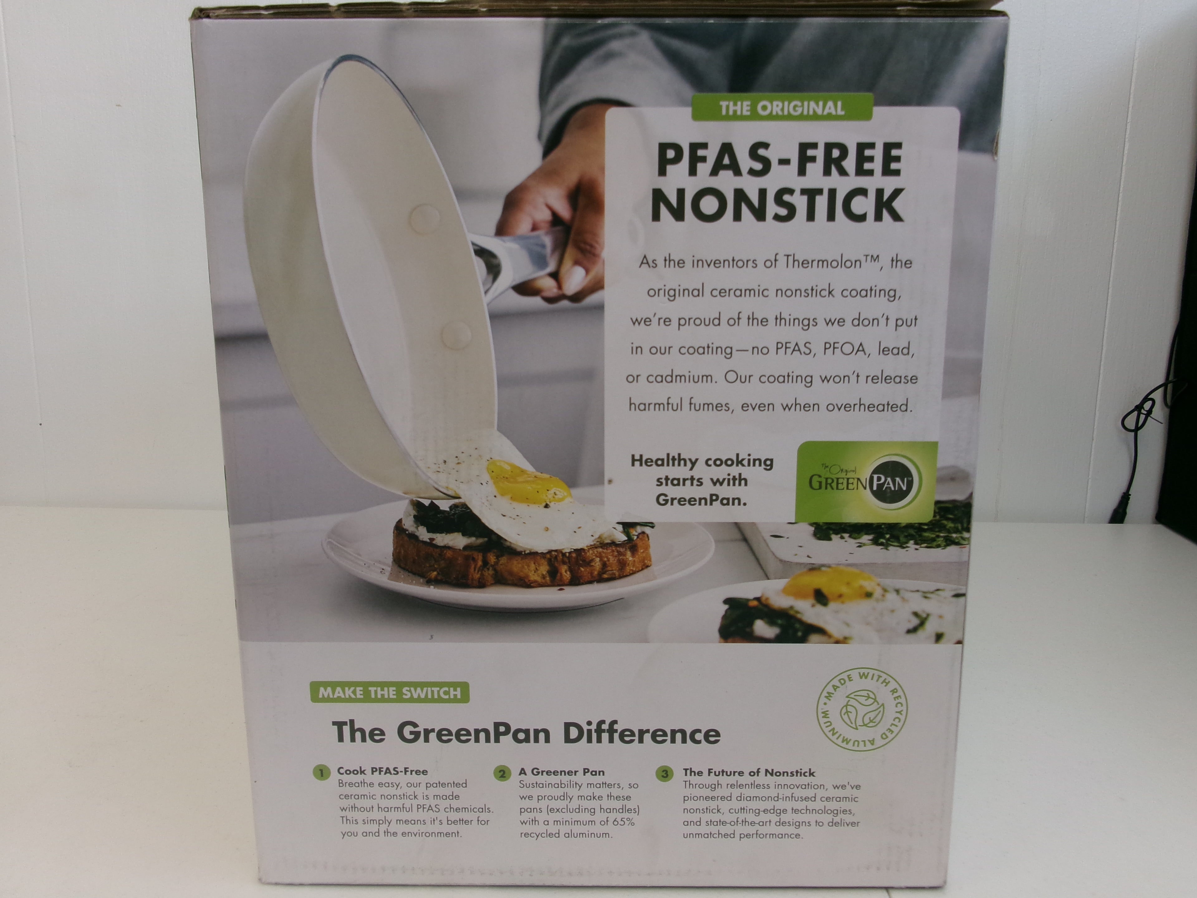 GreenPan Balance 10 Piece White Ceramic Nonstick Induction Cookware Set