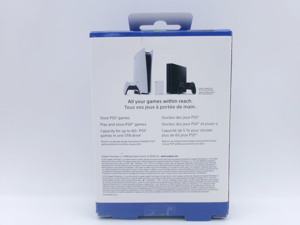 Seagate Game Drive for PS5 5TB External USB 3.0 Portable Hard Drive STLV5000301