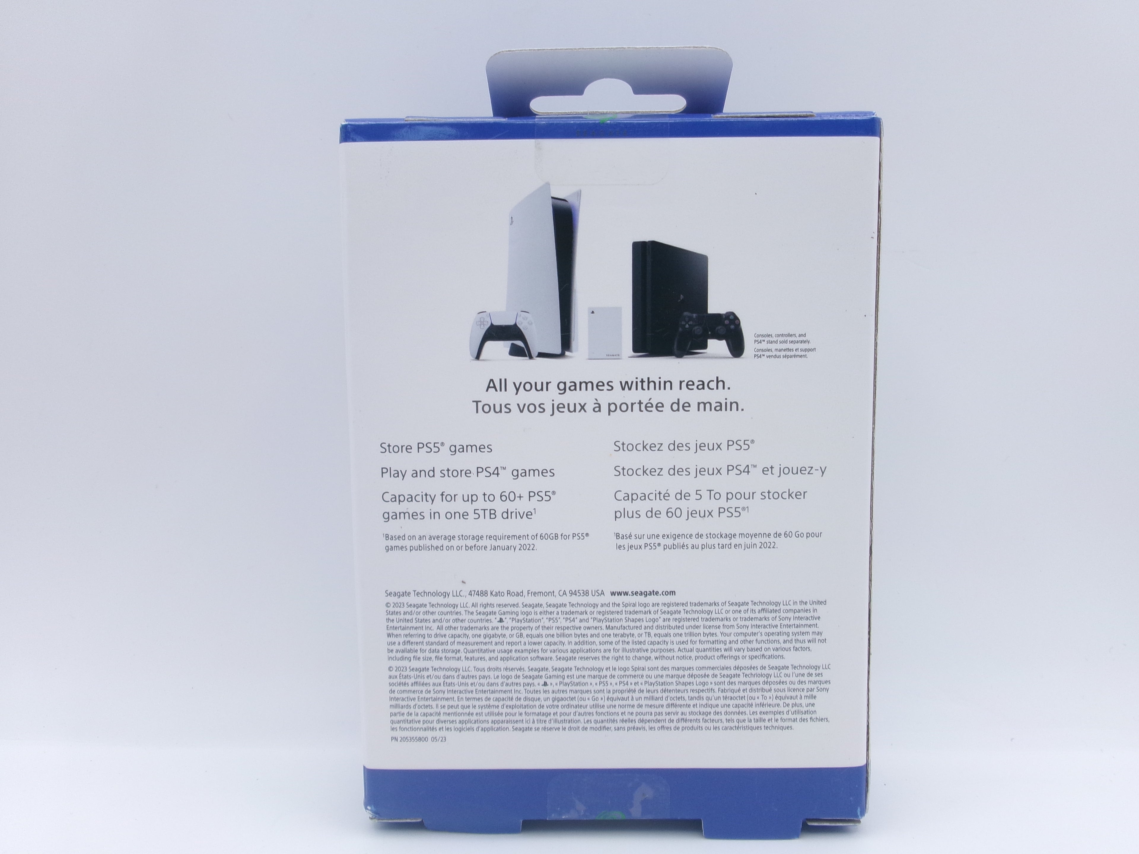 Seagate Game Drive for PS5 5TB External USB 3.0 Portable Hard Drive STLV5000301