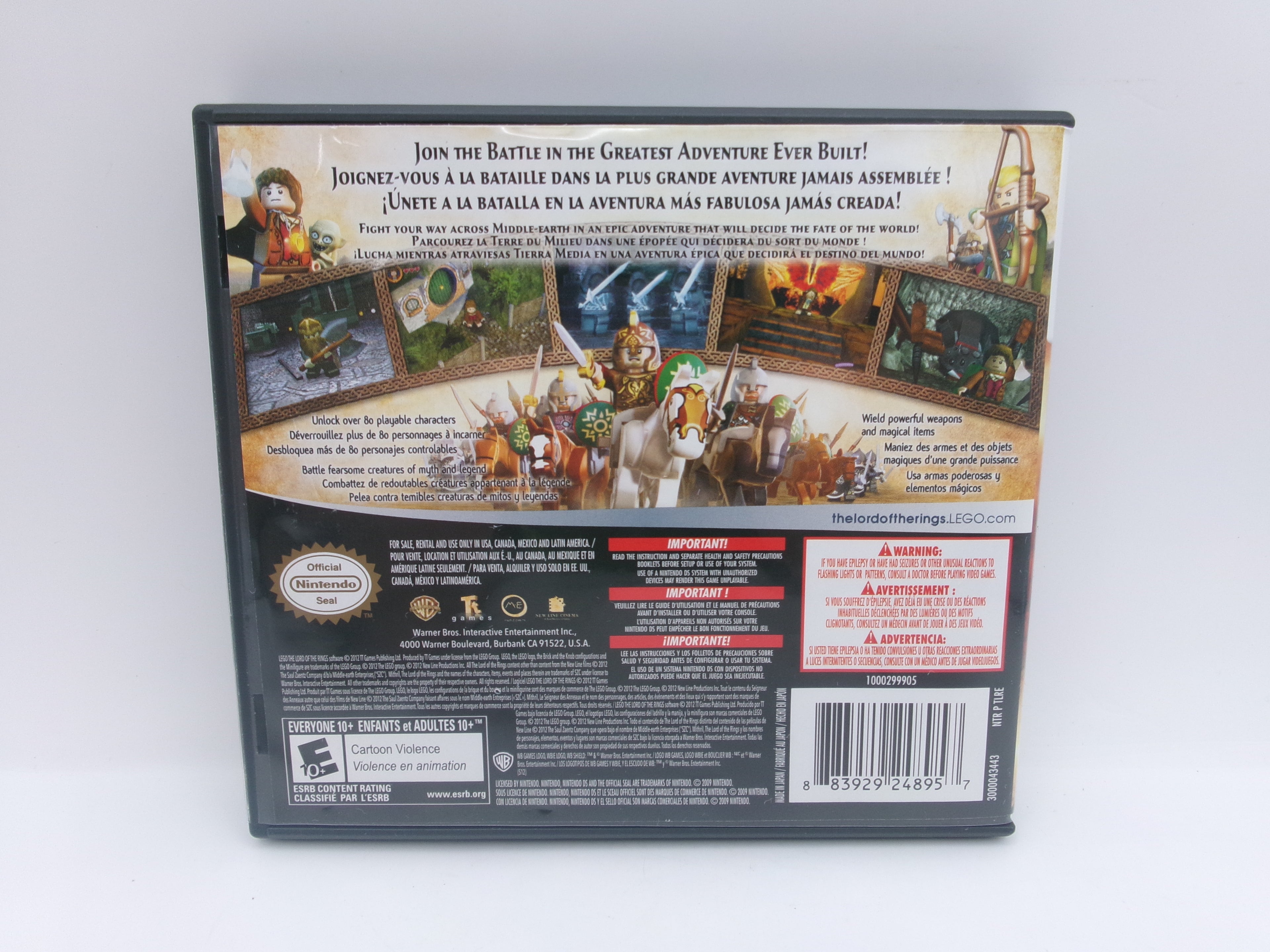 Nintendo DS LEGO The Lord of the Rings CIB