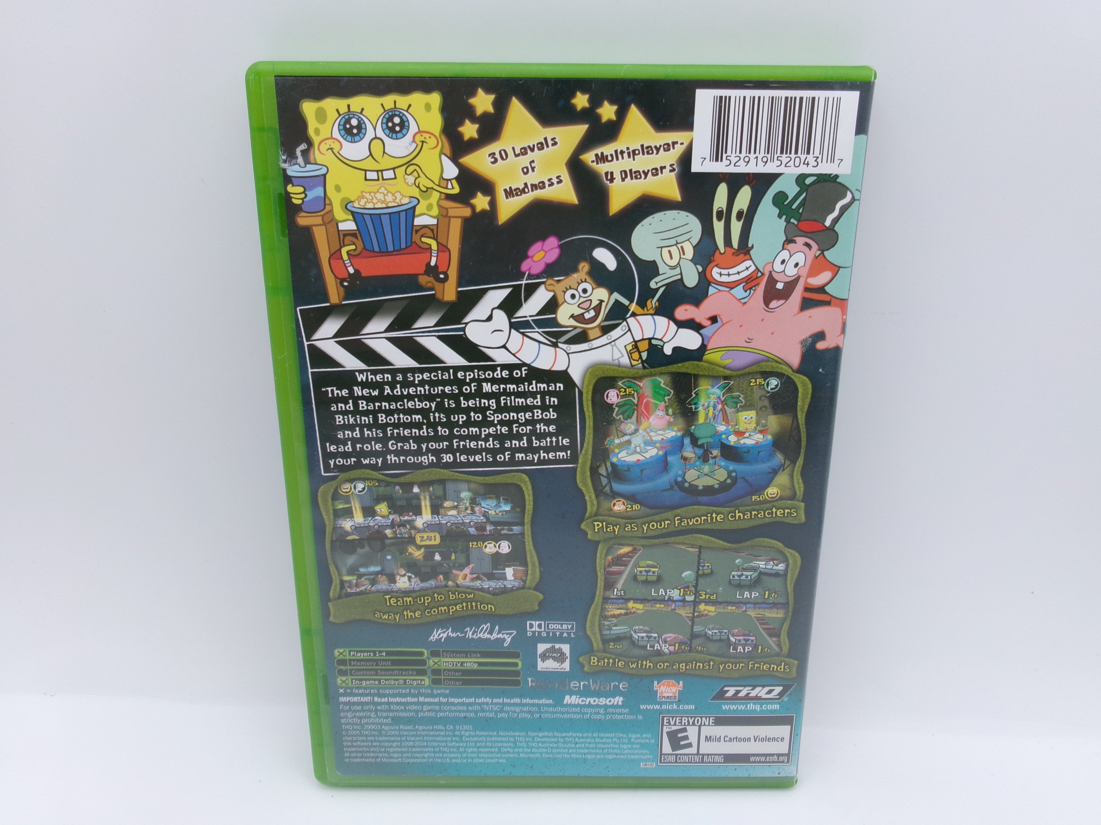 Xbox SpongeBob SquarePants: Lights, Camera, Pants CIB