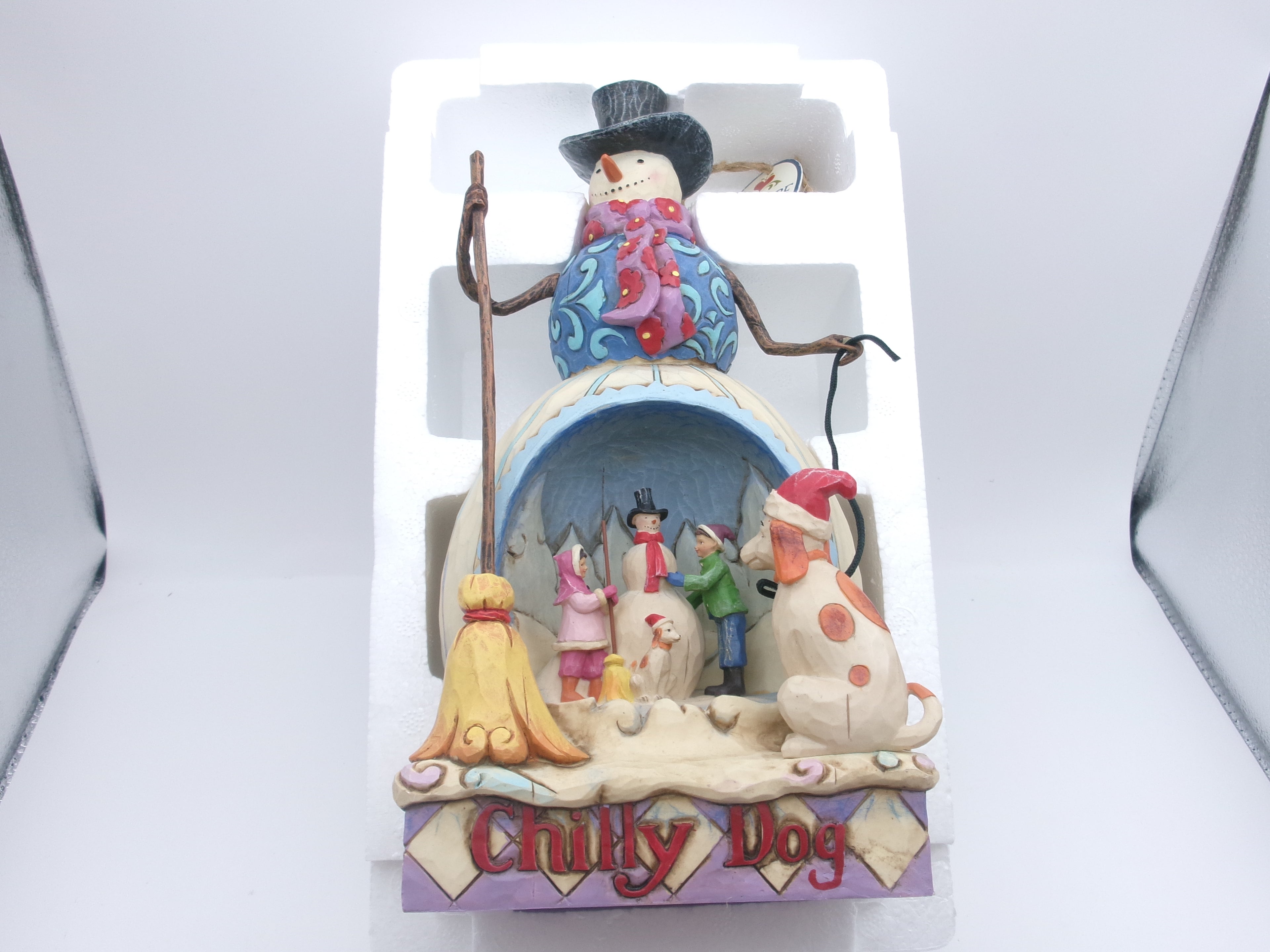 Jim Shore Heartwood Creek Chilly Dog Snowman Figurine Dog Children 2008