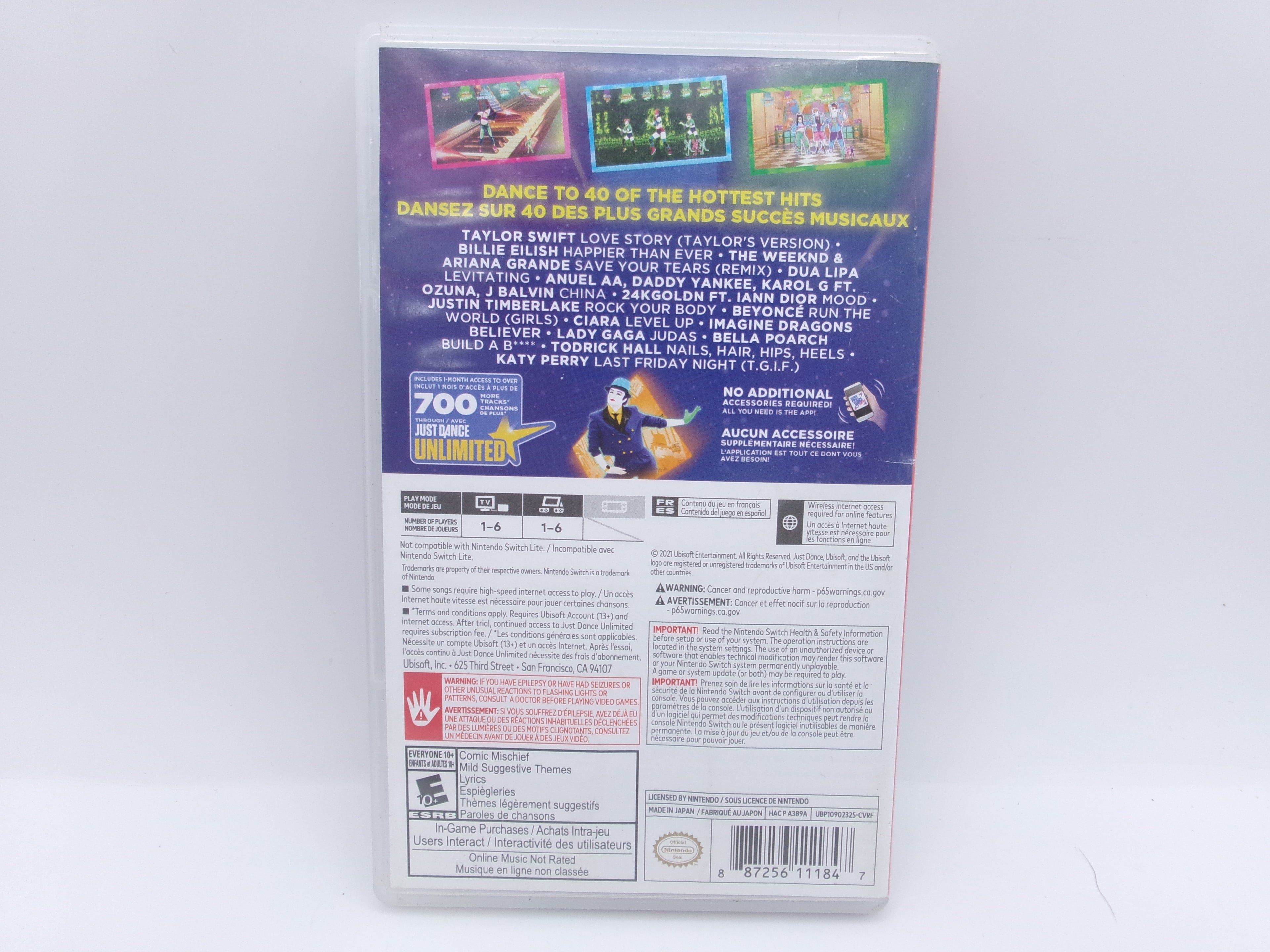 Nintendo Switch Just Dance 2022 Game
