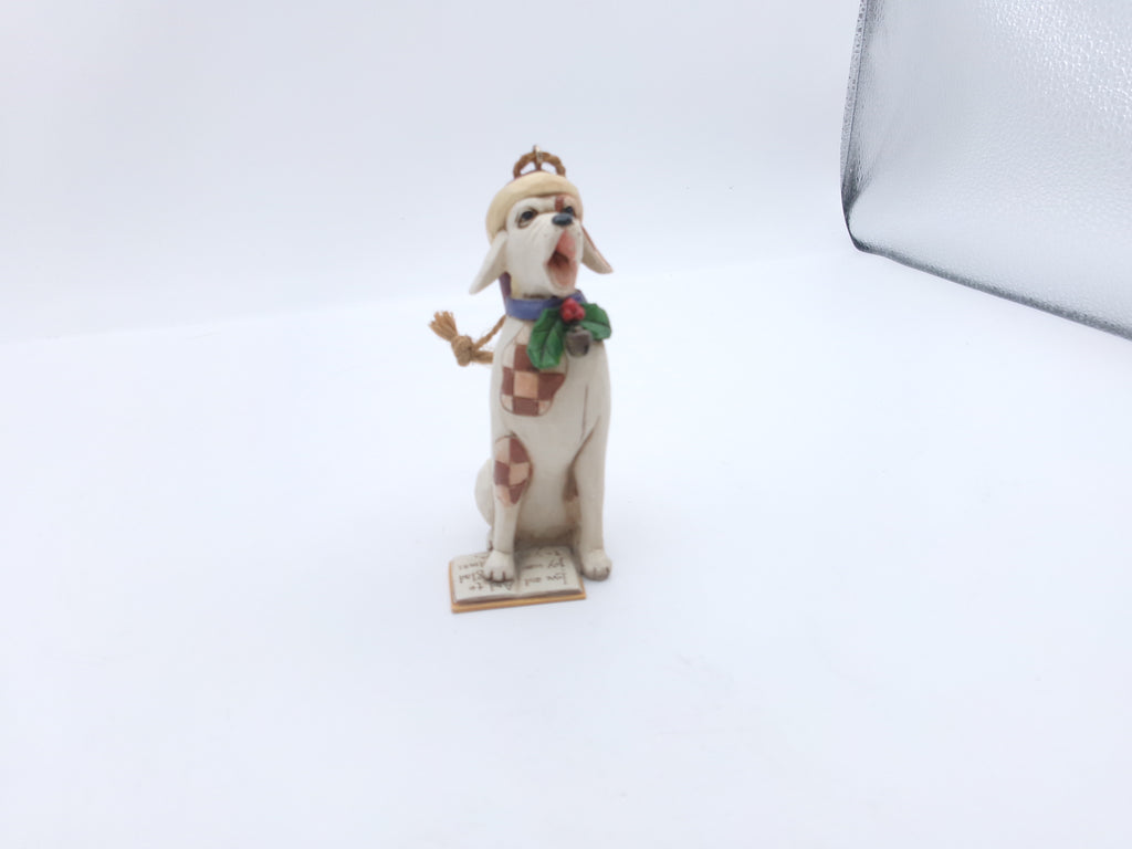 Jim Shore Caroling Dog Ornament
