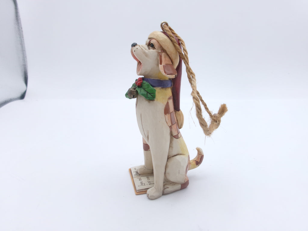 Jim Shore Caroling Dog Ornament