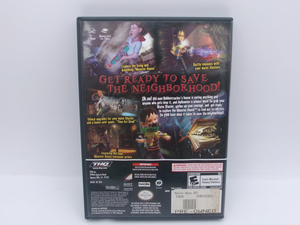 Monster House Nintendo GameCube Video Game