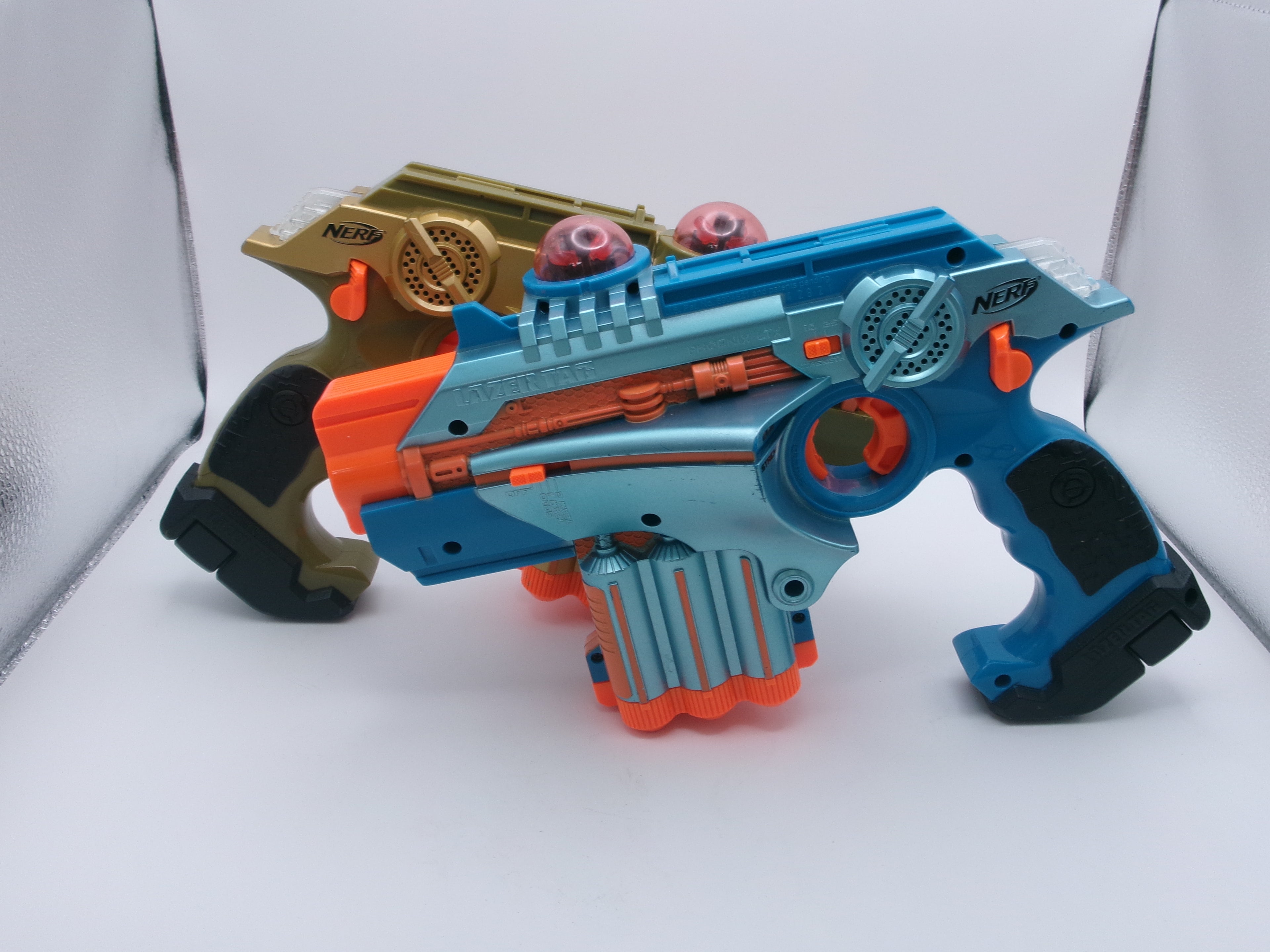 NERF Phoenix LTX Laser Tag System- 2 pack Gold And Blue